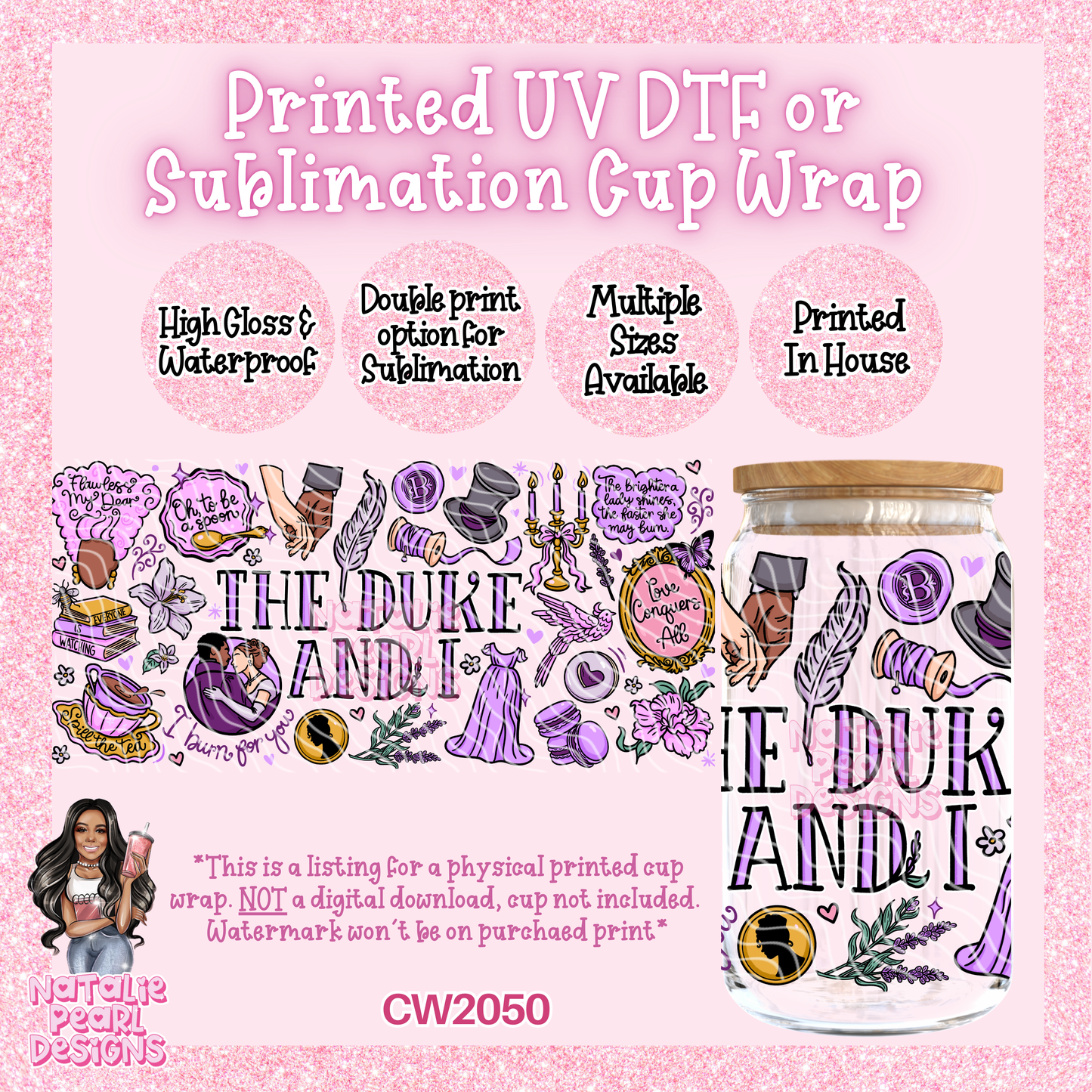 CW2050 UV DTF/SUB Cup Wraps