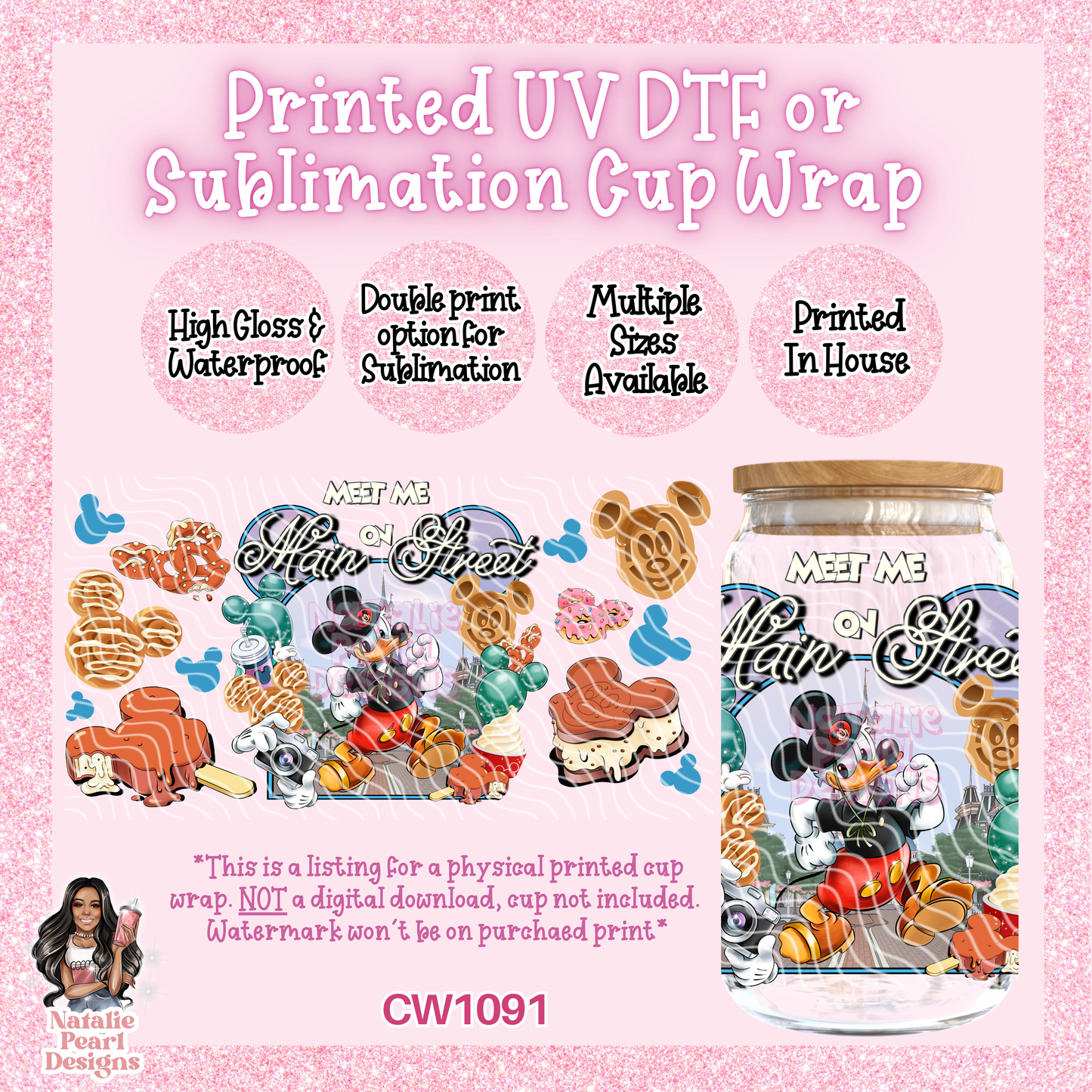 CW1091 UV DTF/SUB Cup Wrap