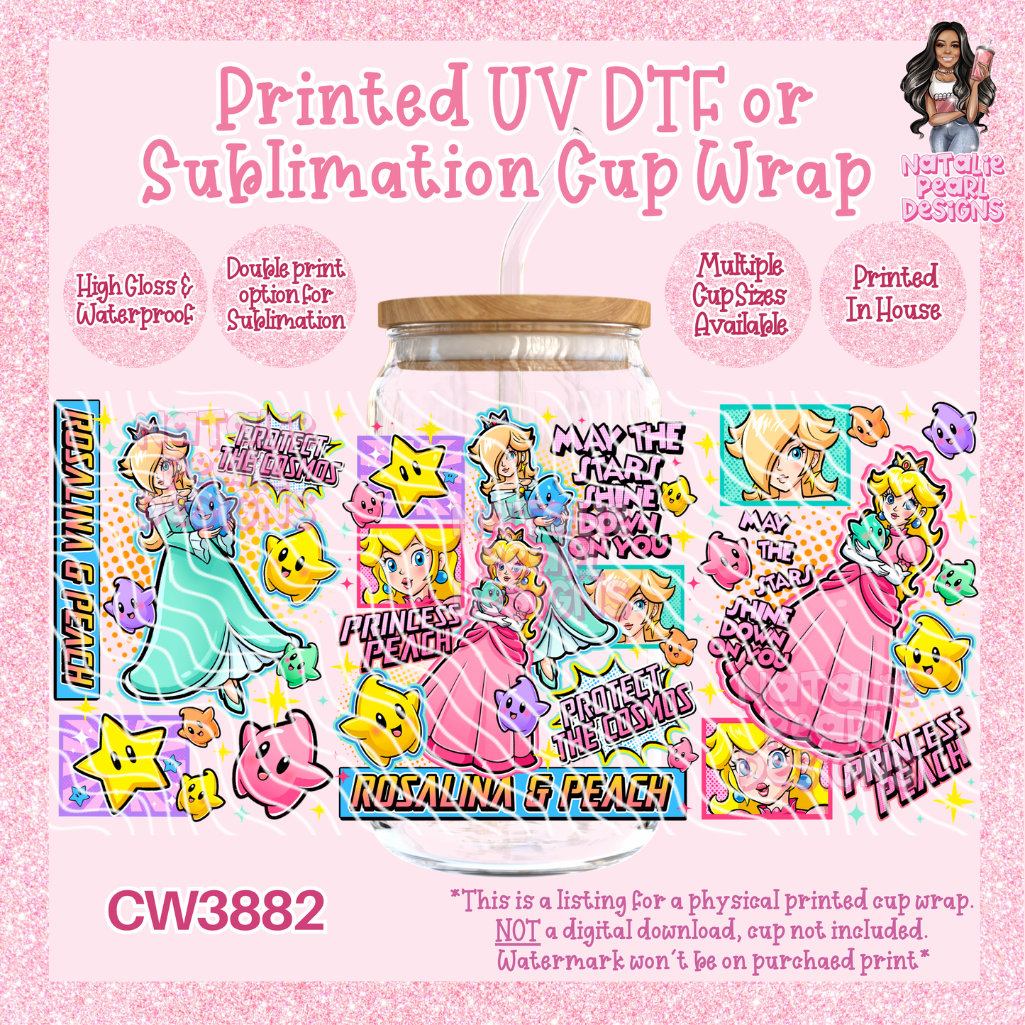 CW3882 UV DTF/SUB Cup Wraps
