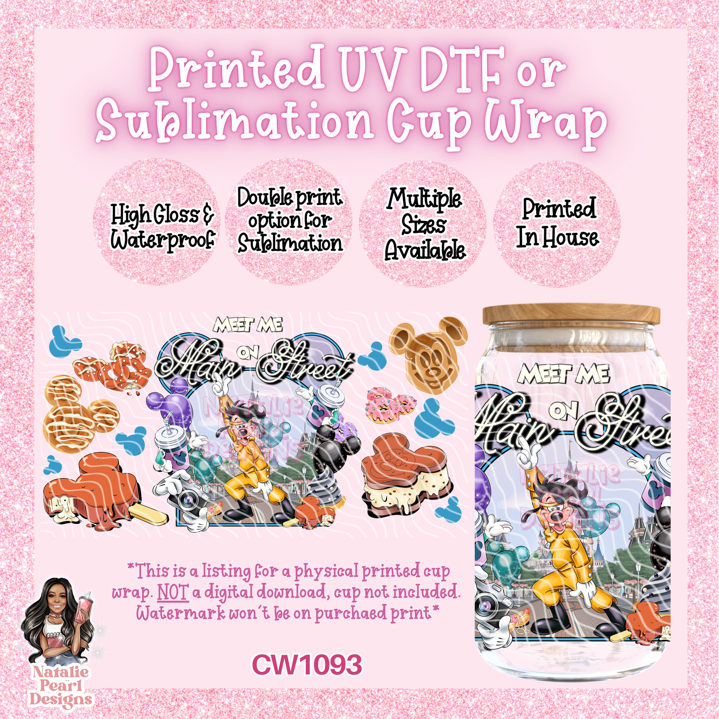 CW1093 UV DTF/SUB Cup Wrap