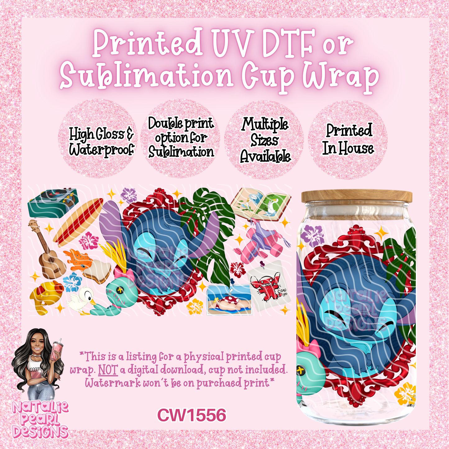 CW1556 UV DTF/SUB Cup Wrap