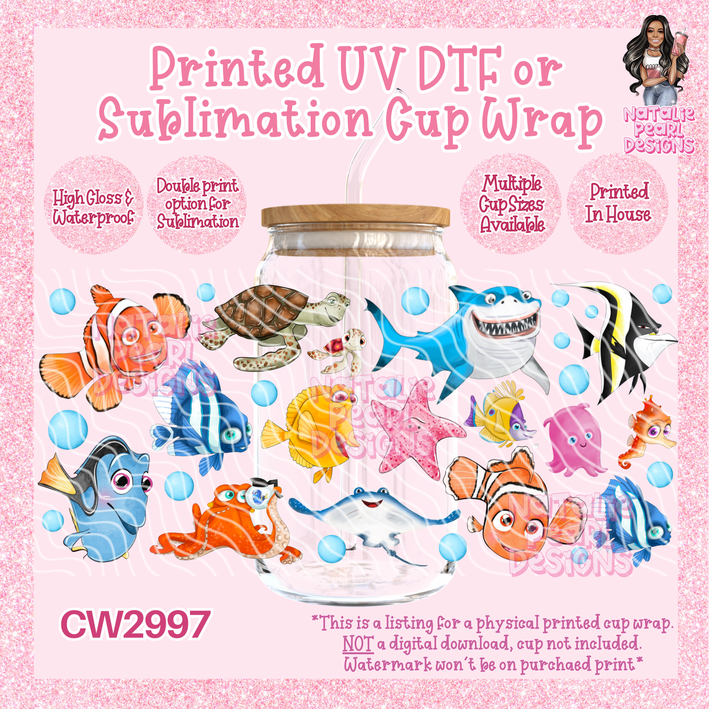 CW2997 UV DTF/SUB Cup Wraps