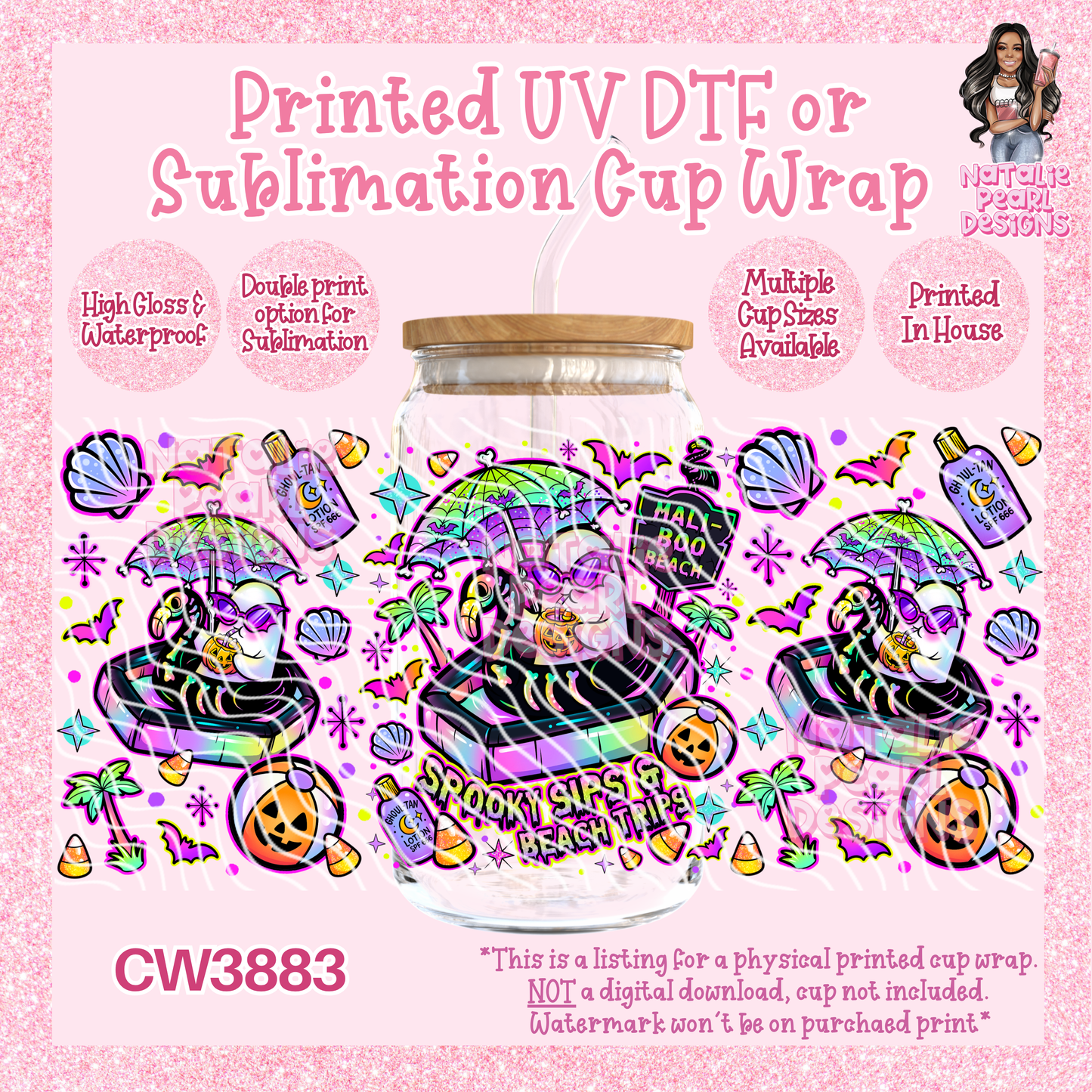 CW3883 UV DTF/SUB Cup Wraps