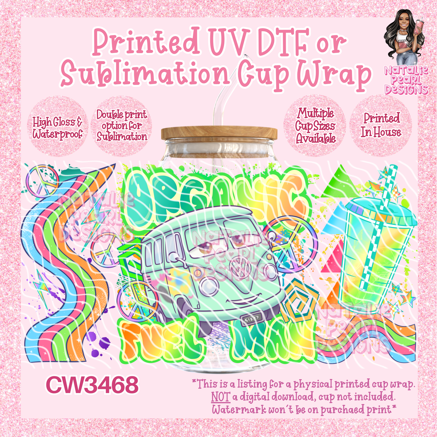 CW3468 UV DTF/SUB Cup Wraps