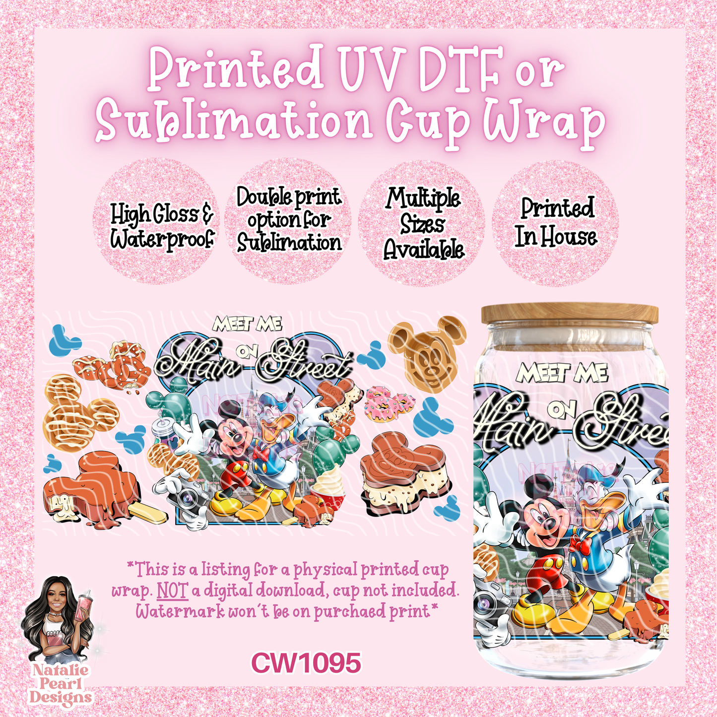 CW1095 UV DTF/SUB Cup Wrap