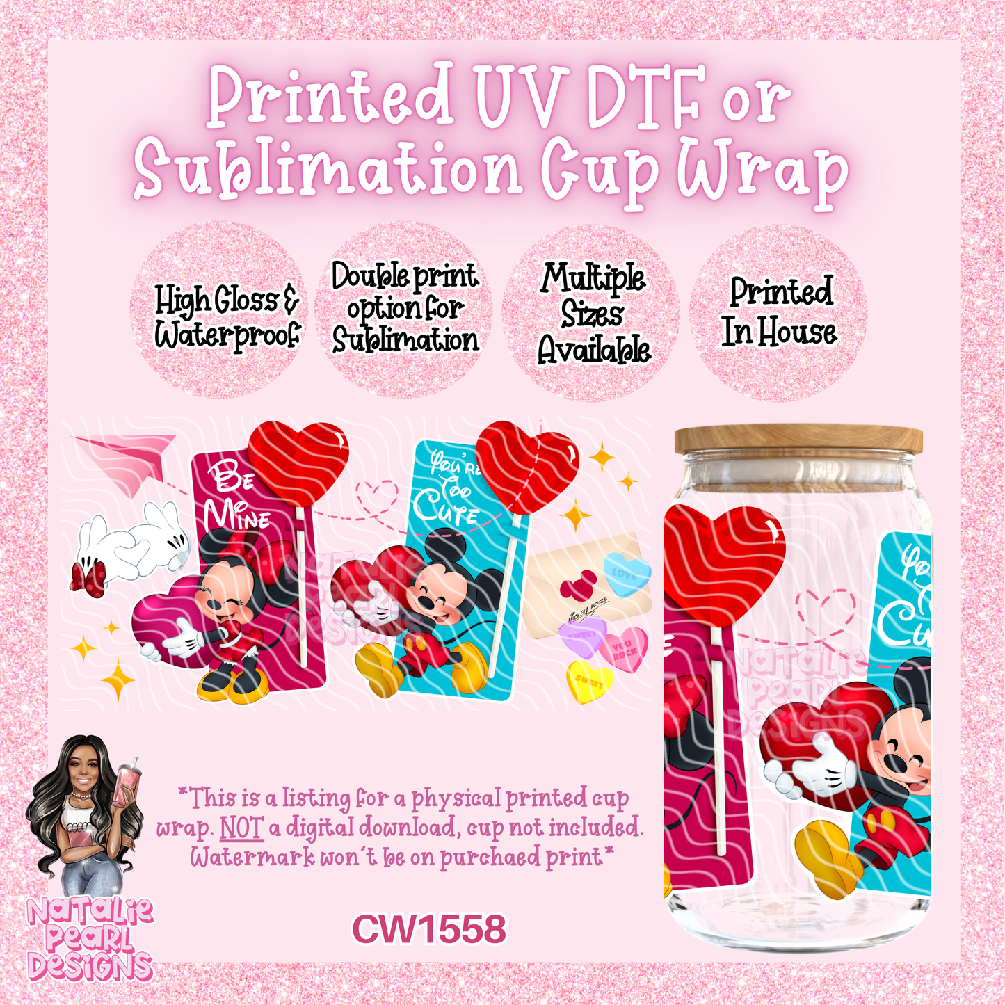 CW1558 UV DTF/SUB Cup Wrap