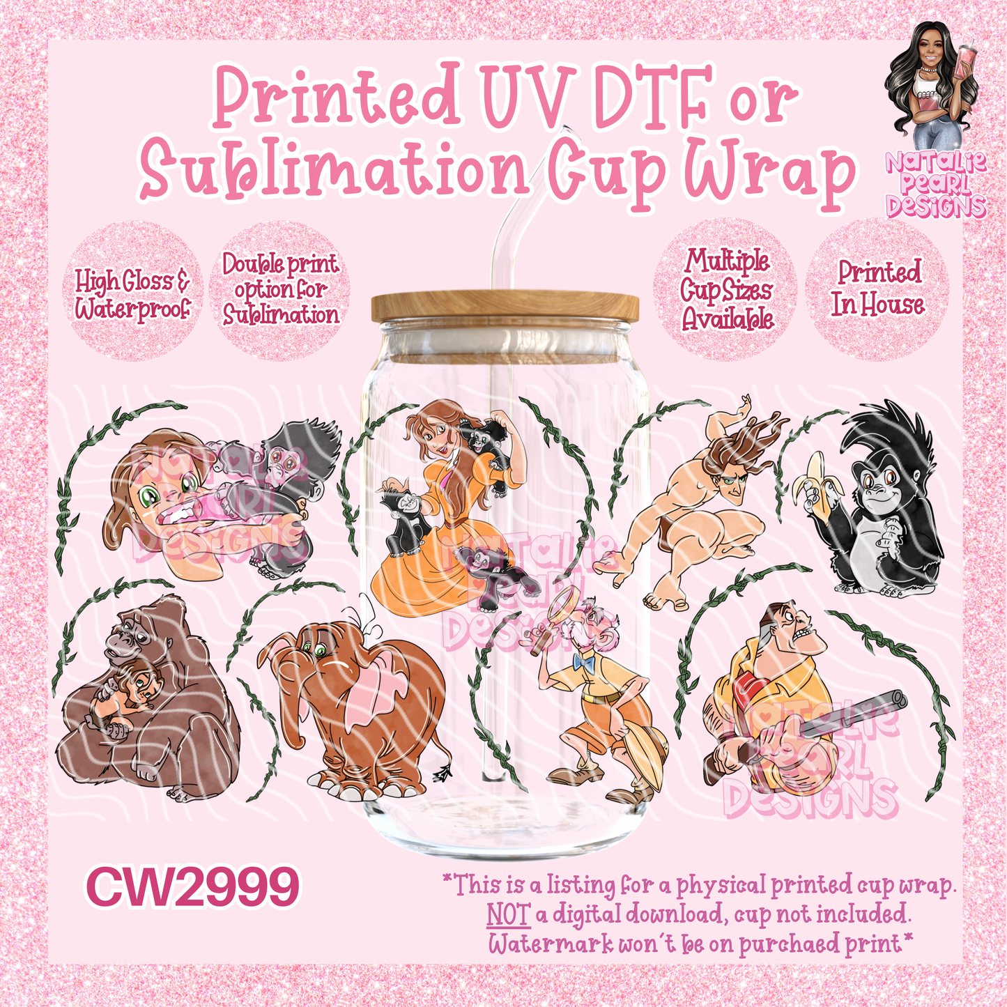 CW2999 UV DTF/SUB Cup Wraps