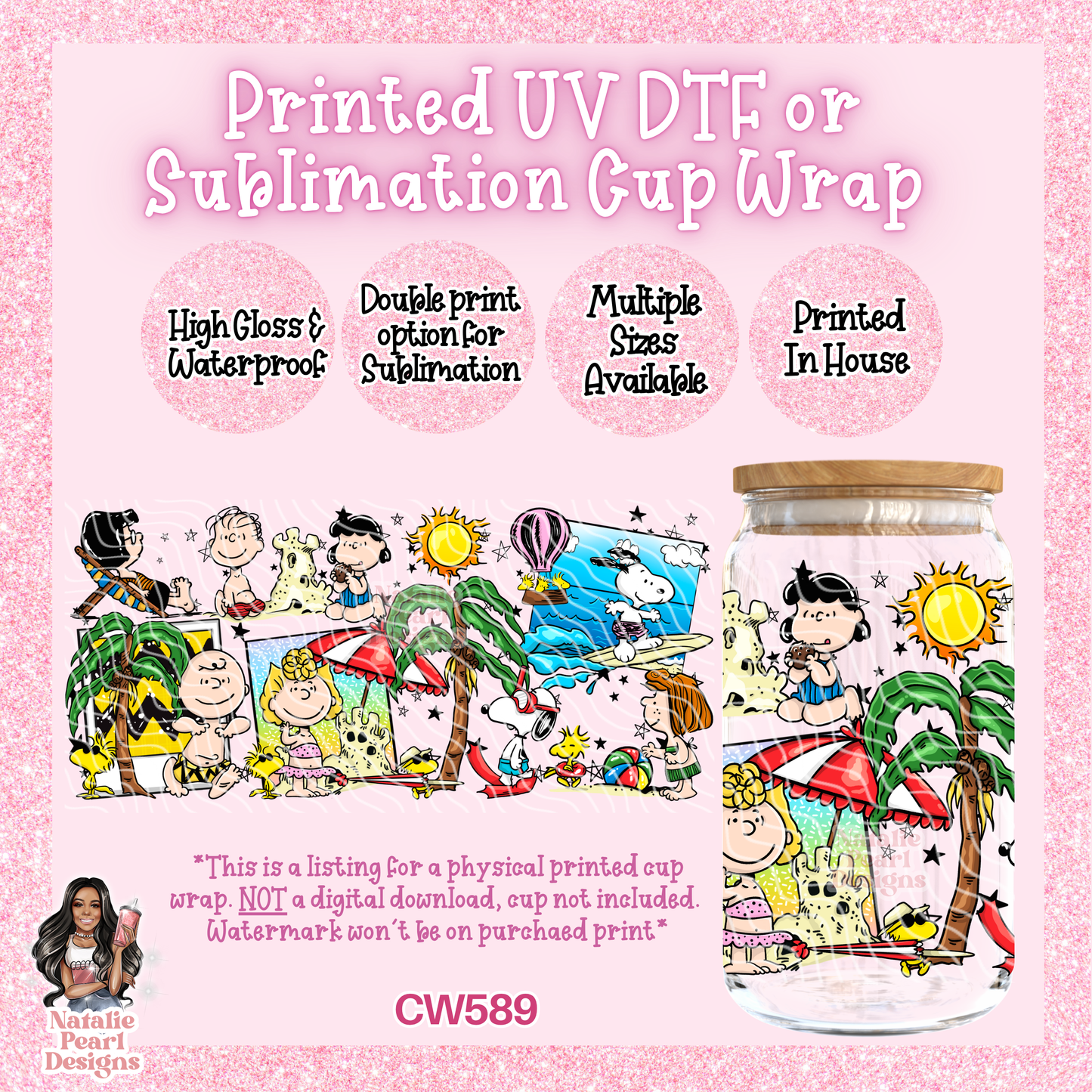 CW589 UV DTF/SUB Cup Wrap