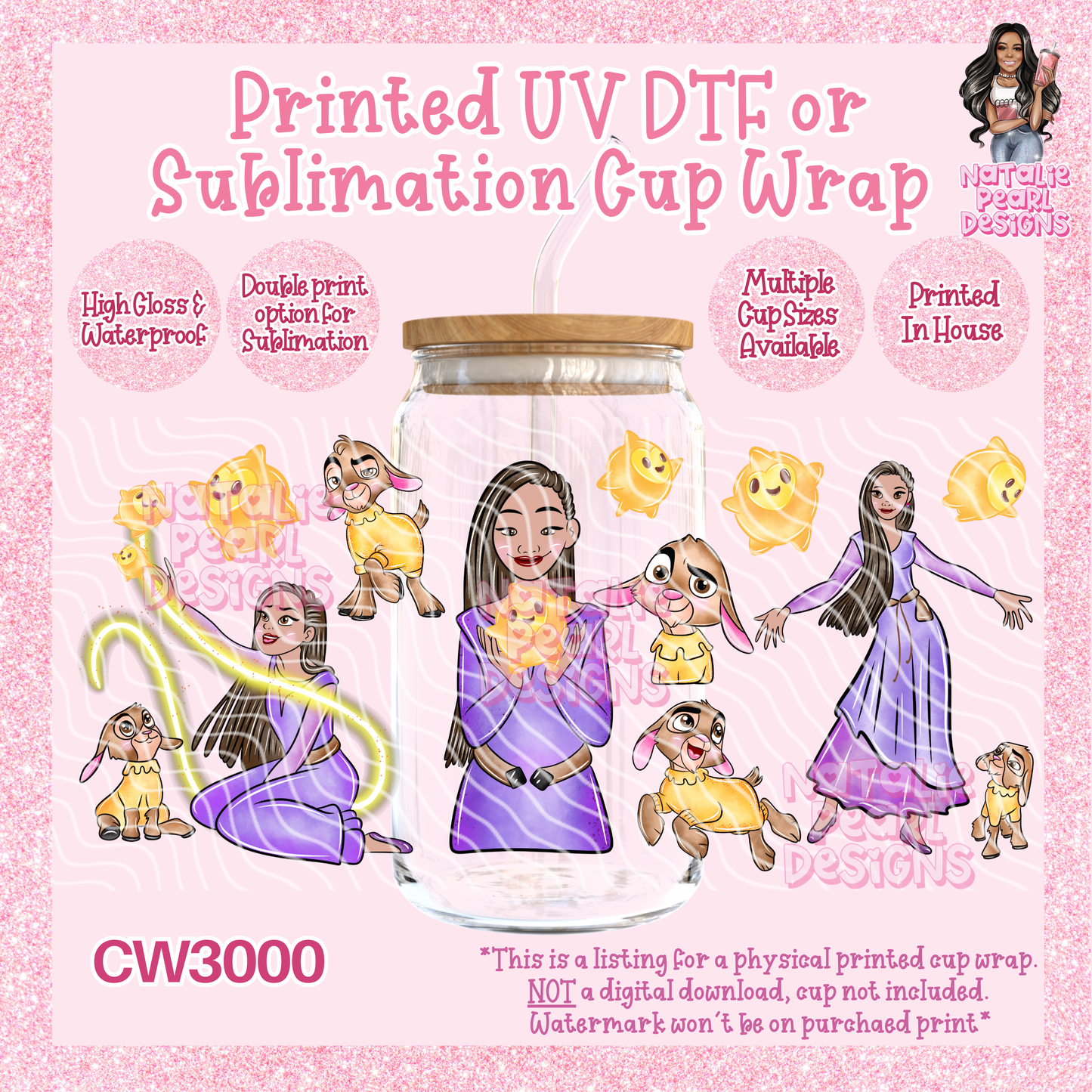 CW3000 UV DTF/SUB Cup Wraps