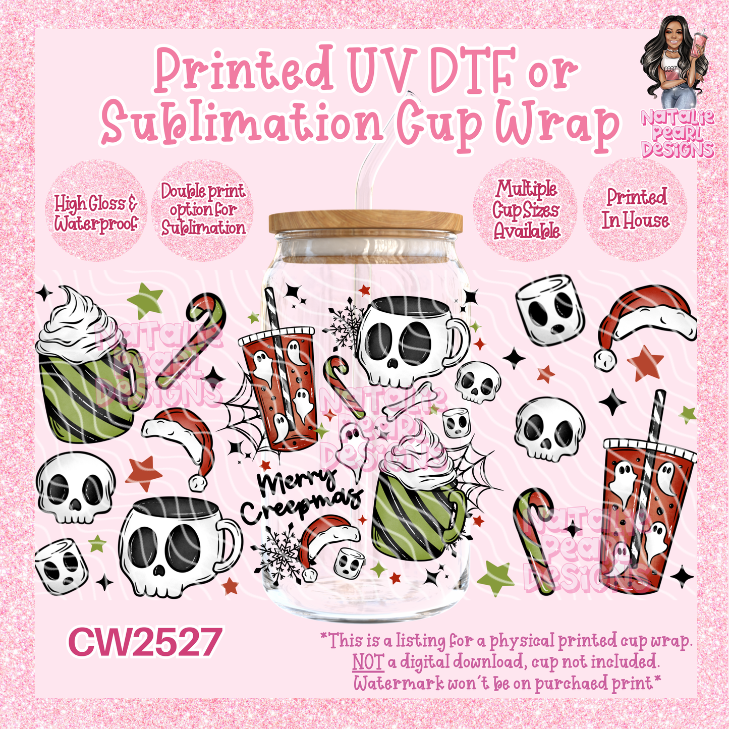 CW2527 UV DTF/SUB Cup Wraps