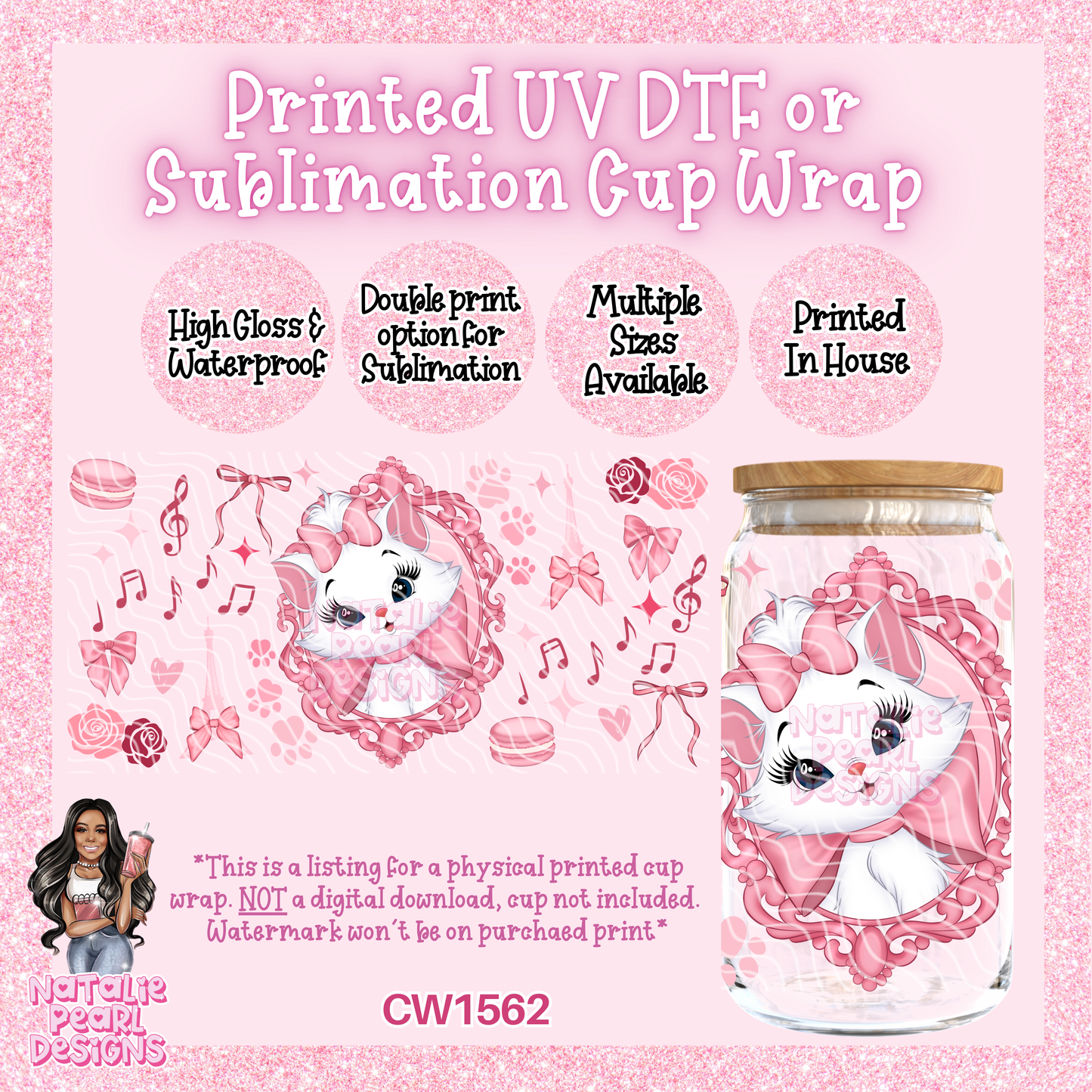 CW1562 UV DTF/SUB Cup Wrap