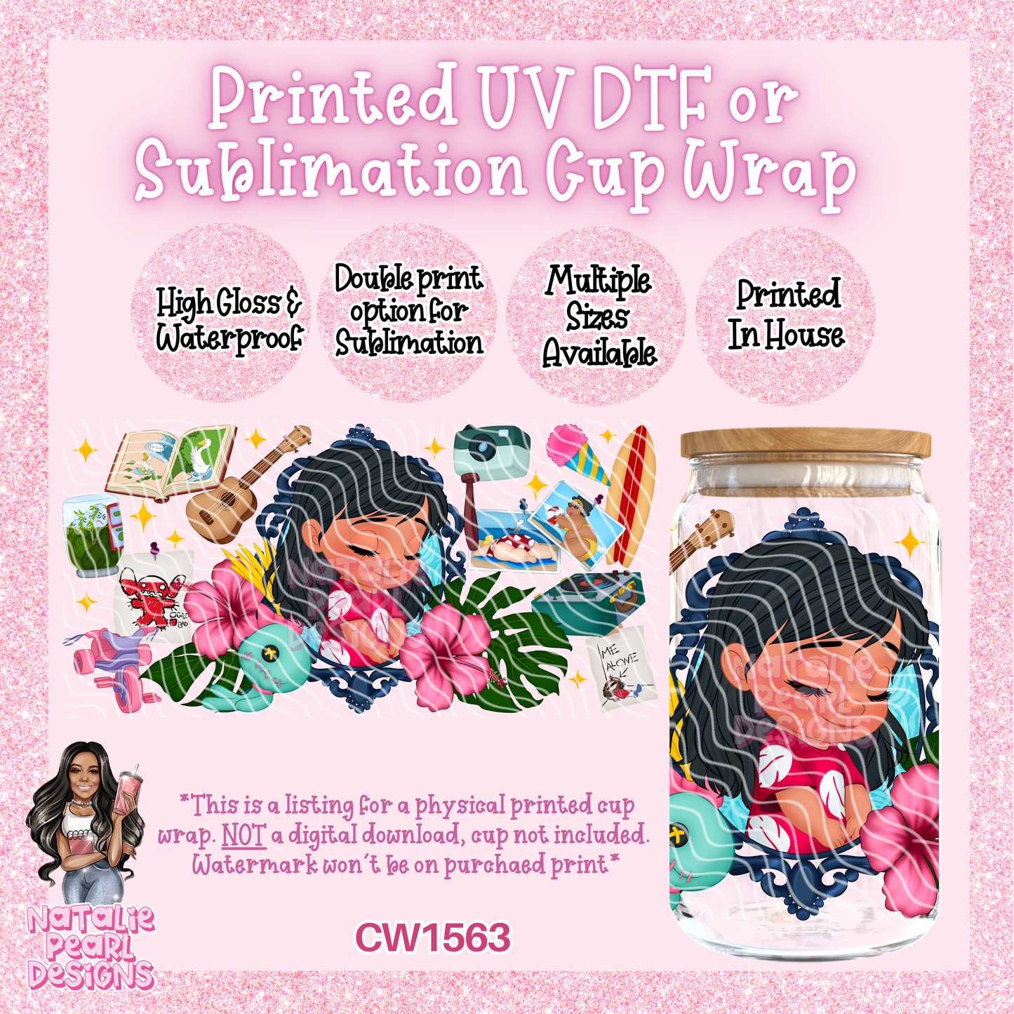 CW1563 UV DTF/SUB Cup Wrap