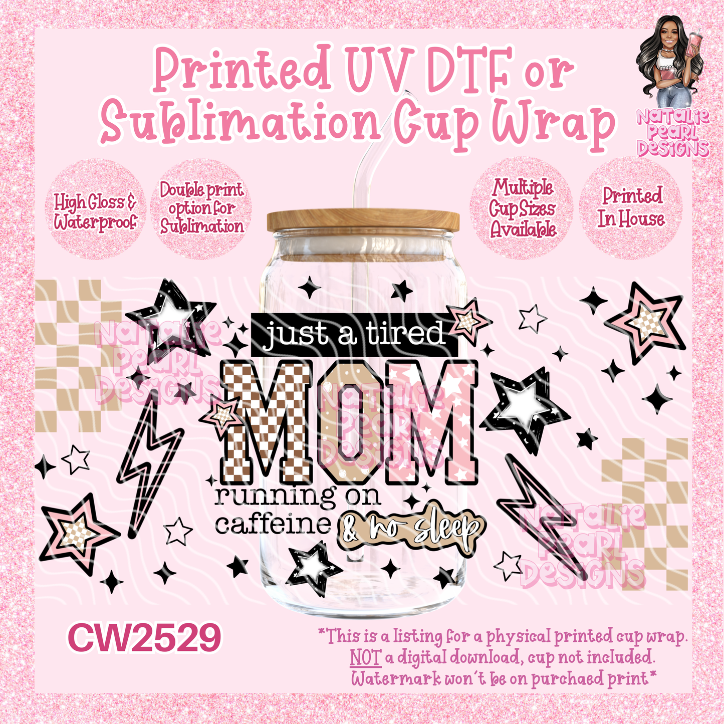 CW2529 UV DTF/SUB Cup Wraps