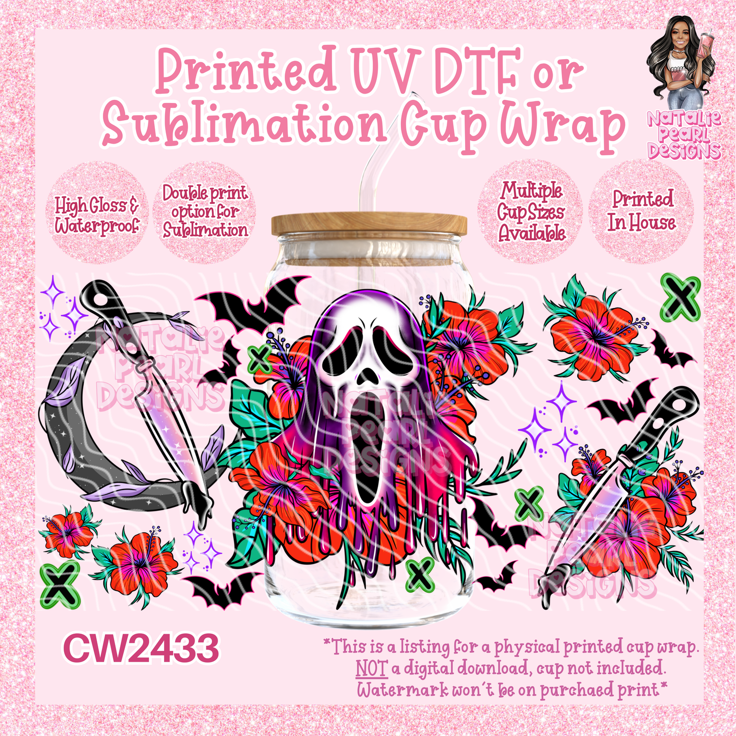 CW2433 UV DTF/SUB Cup Wraps