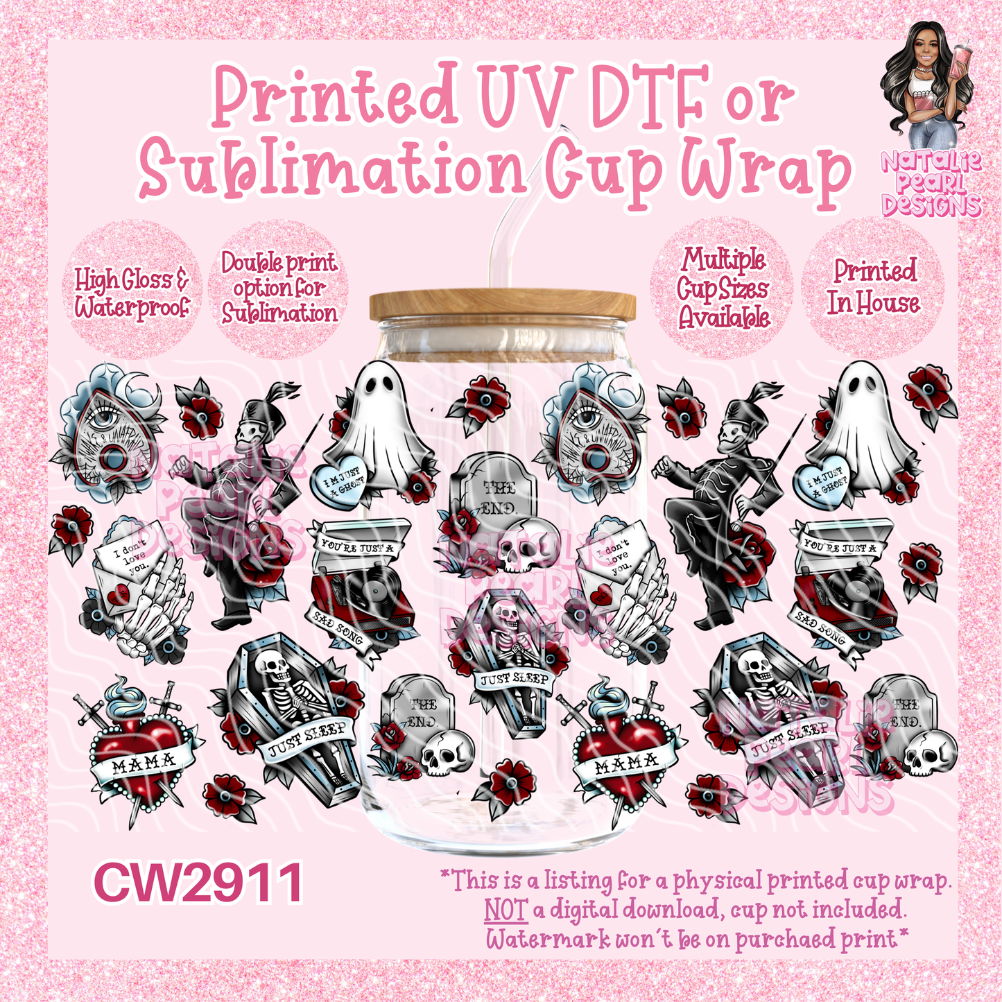 CW2911 UV DTF/SUB Cup Wraps