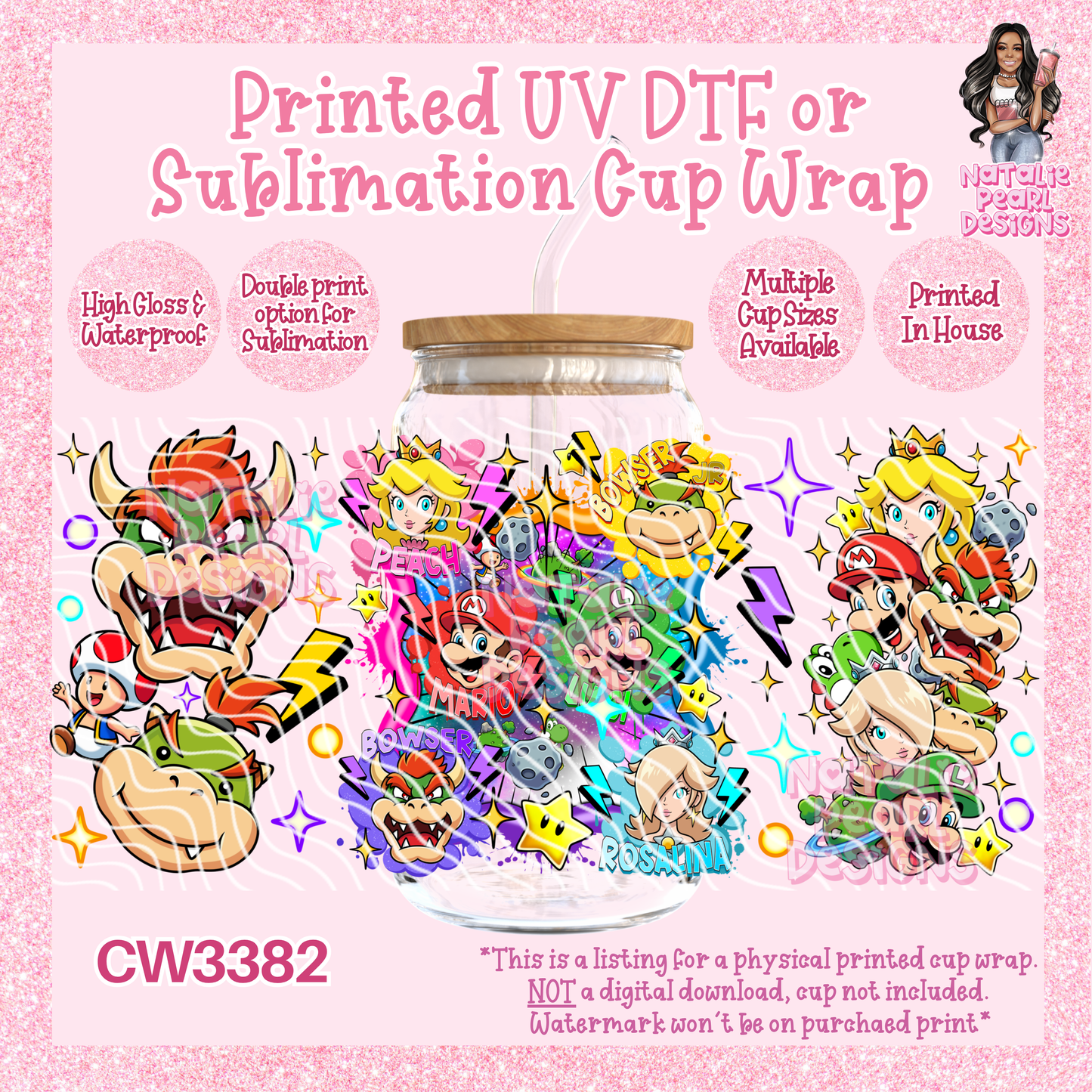 CW3382 UV DTF/SUB Cup Wraps