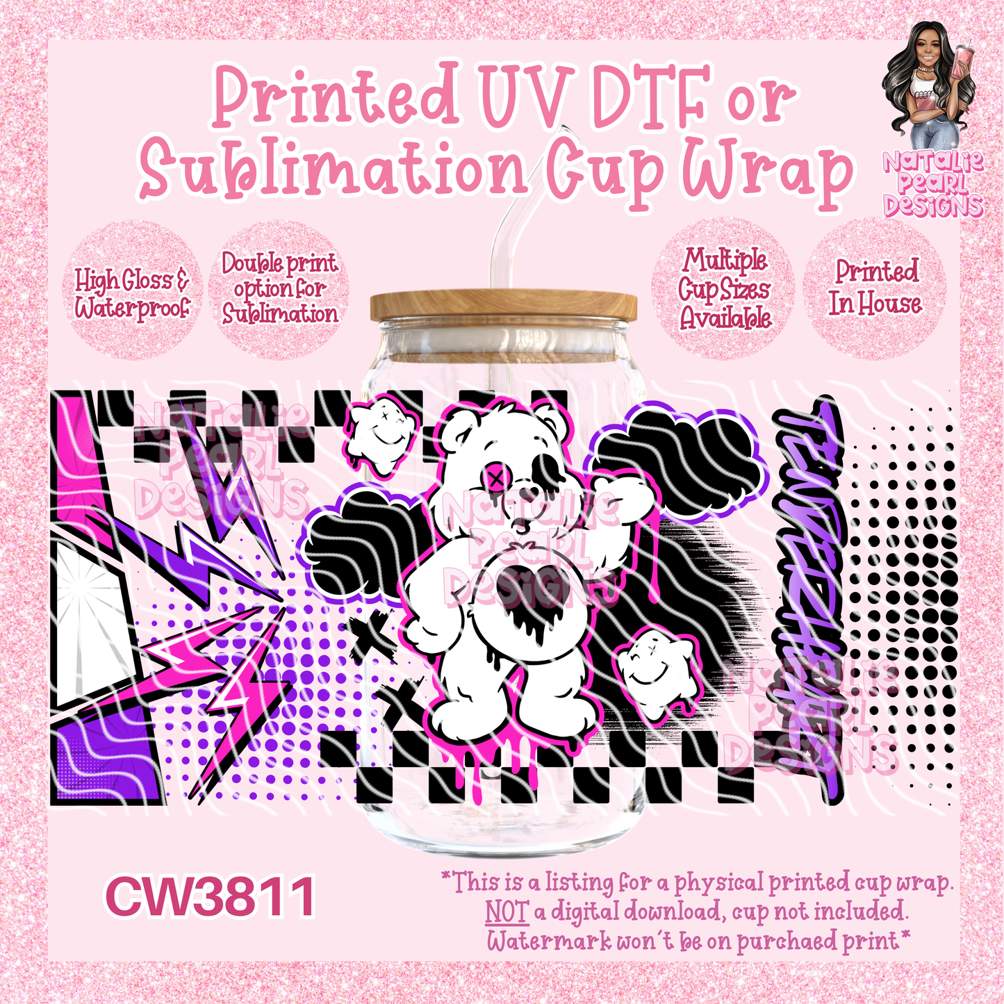 CW3811 UV DTF/SUB Cup Wraps