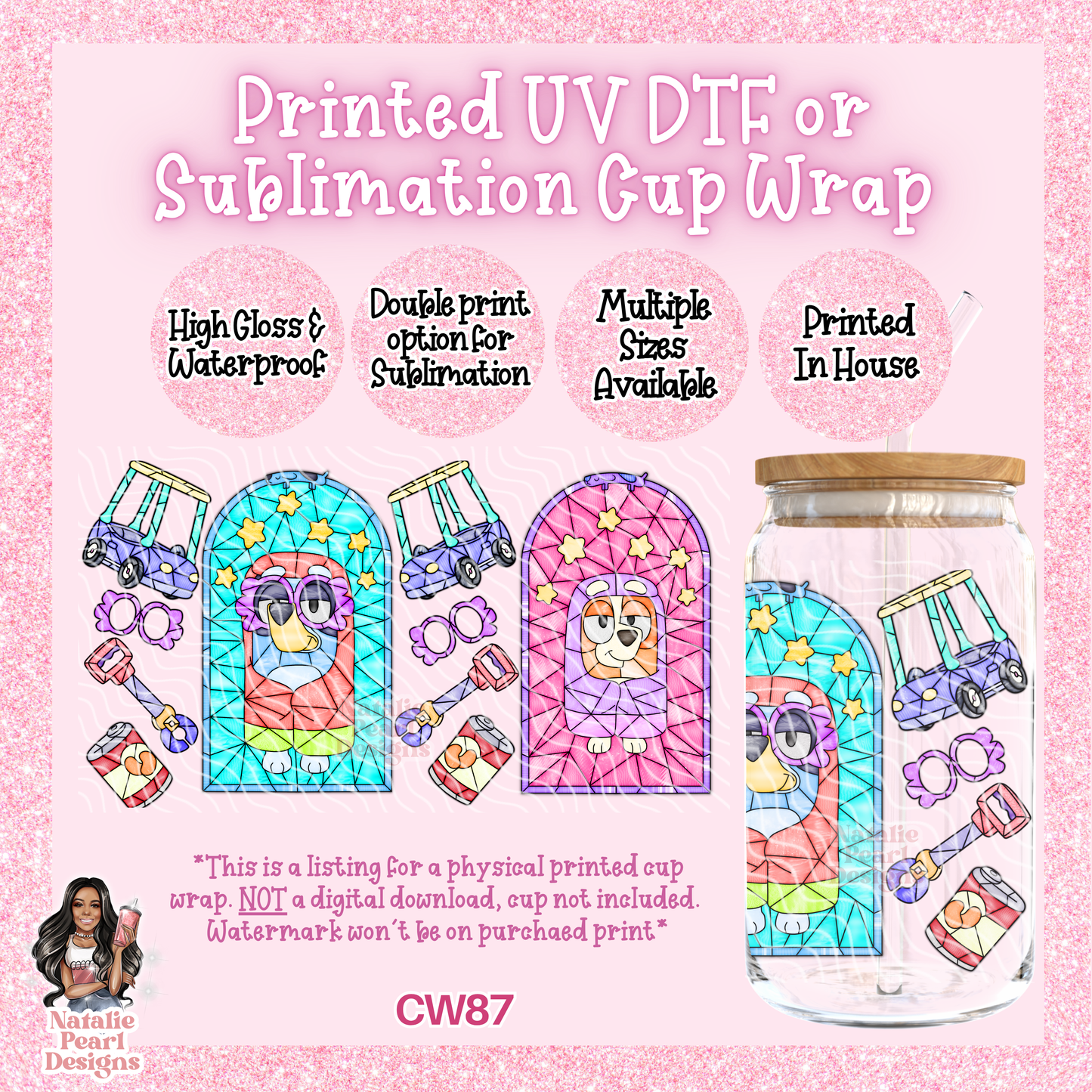 CW87 UV DTF/SUB Cup Wrap