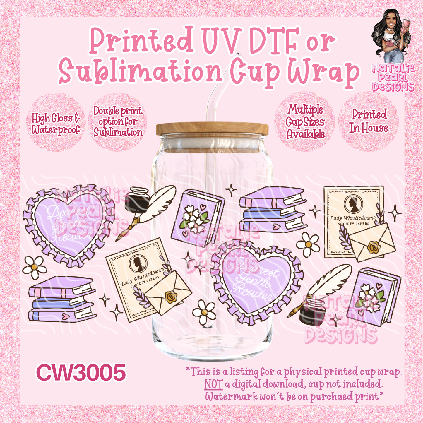 CW3005 UV DTF/SUB Cup Wraps