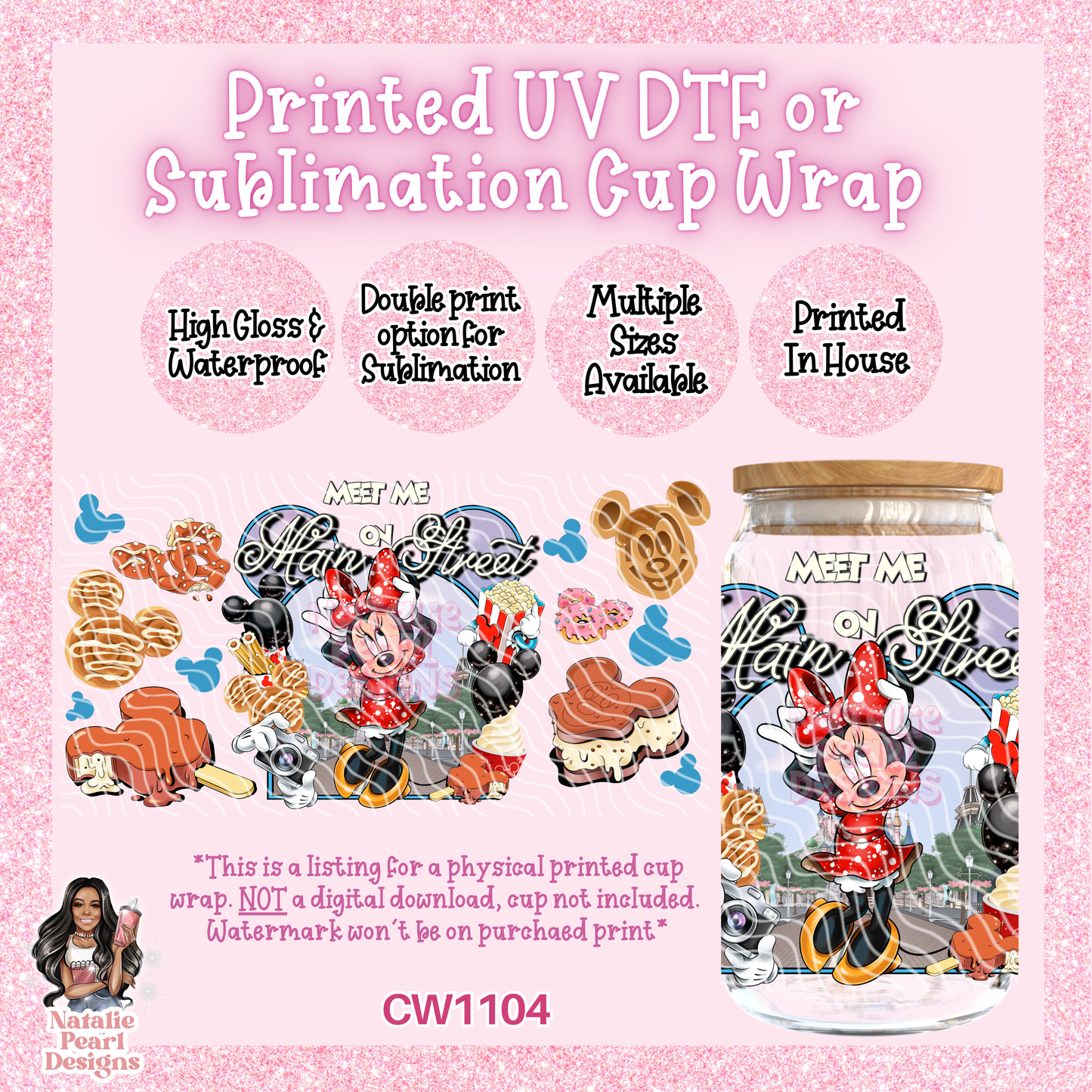 CW1104 UV DTF/SUB Cup Wrap