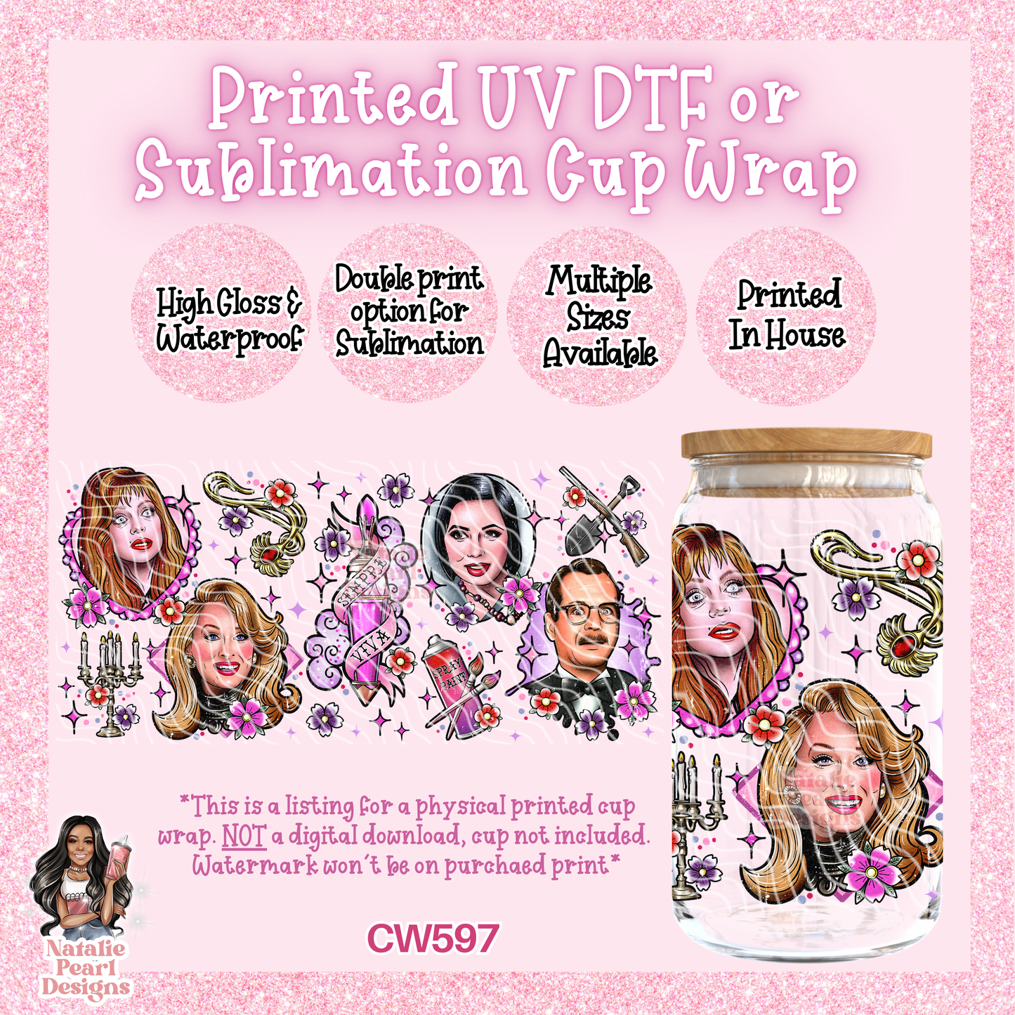 CW597 UV DTF/SUB Cup Wrap