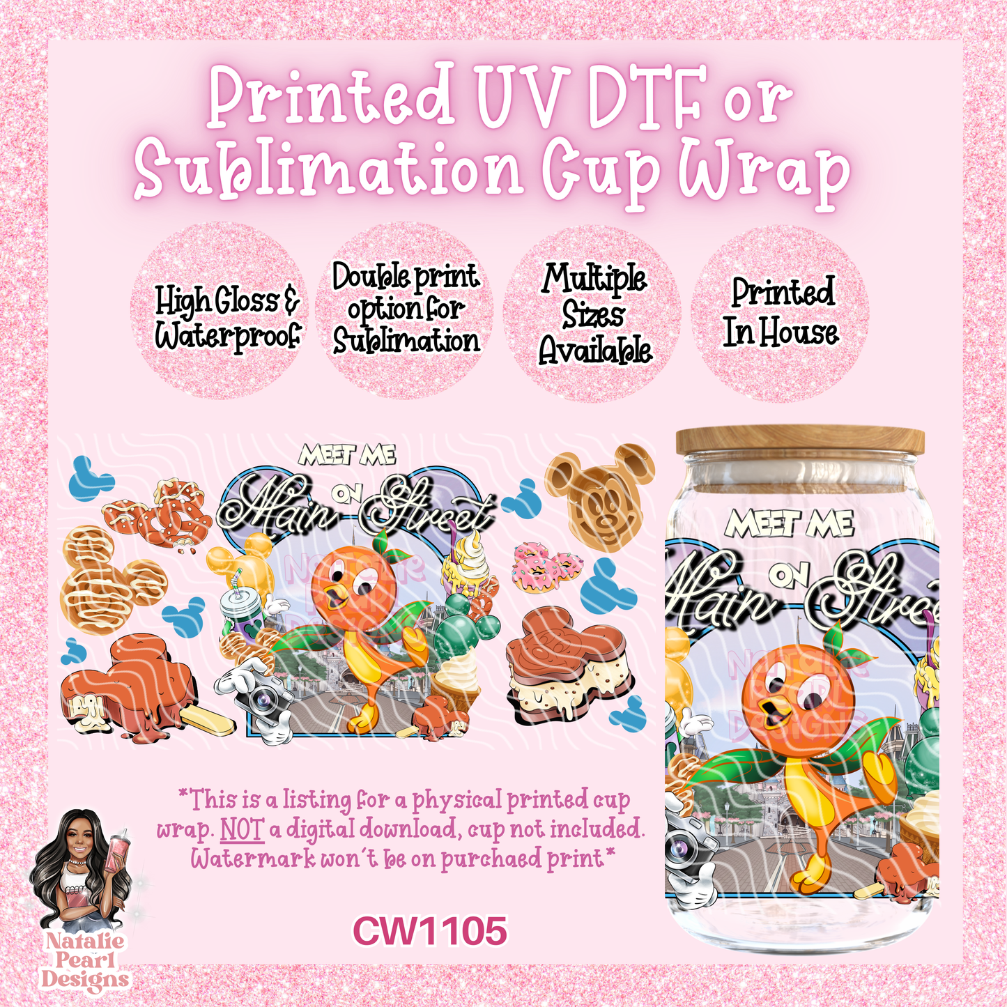 CW1105 UV DTF/SUB Cup Wrap