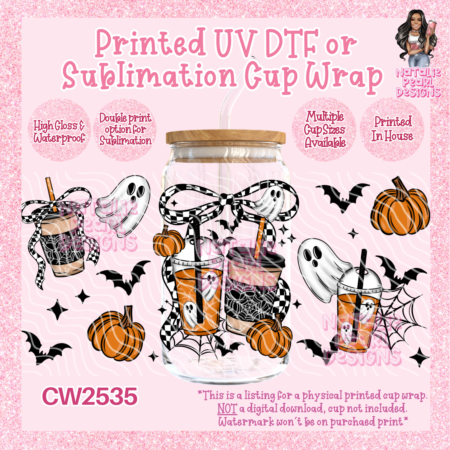 CW2535 UV DTF/SUB Cup Wraps