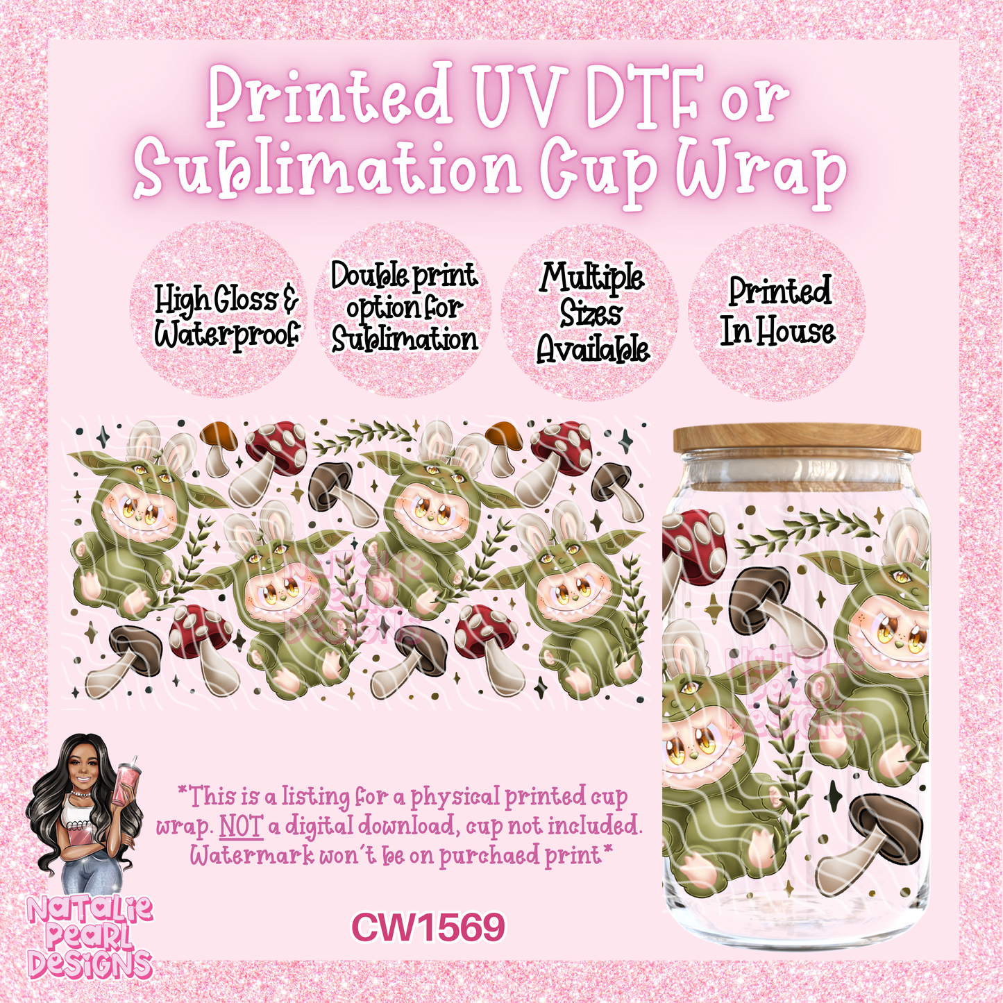 CW1569 UV DTF/SUB Cup Wrap