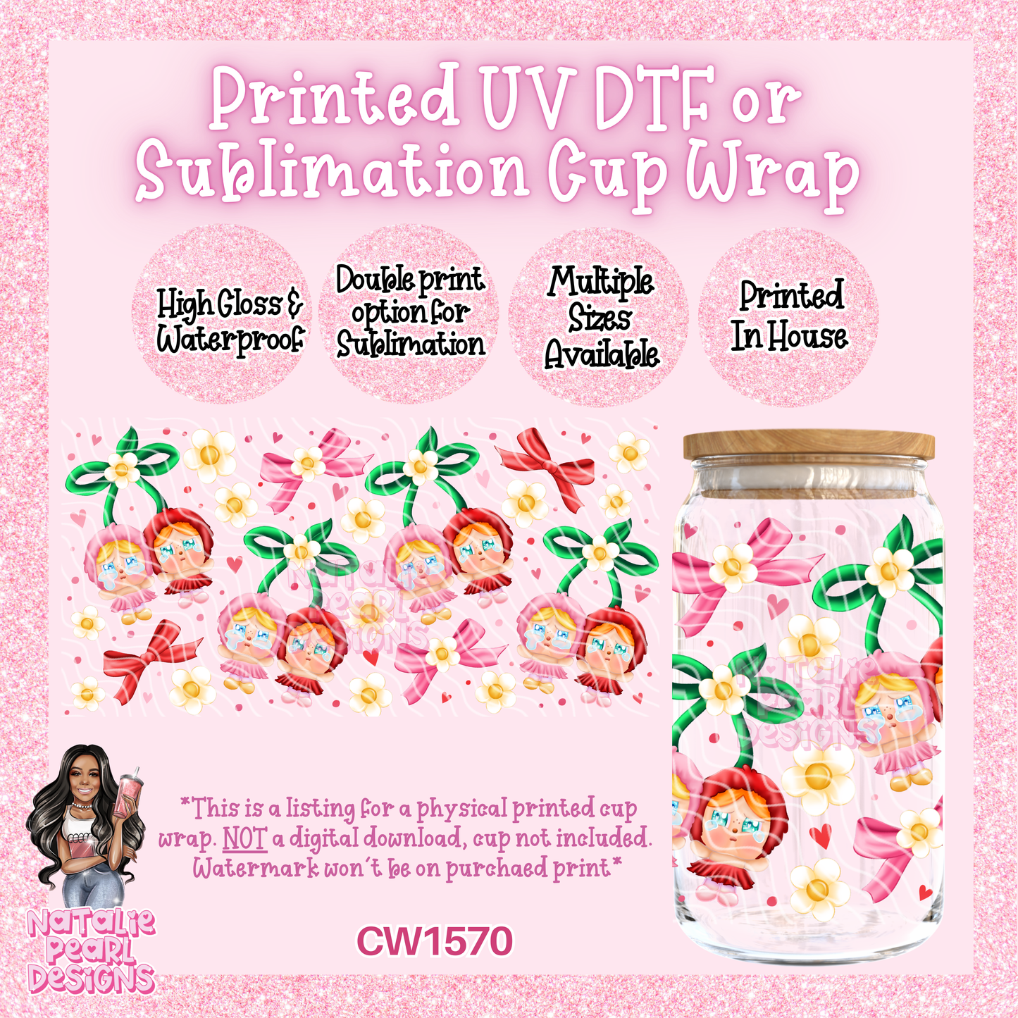 CW1570 UV DTF/SUB Cup Wrap