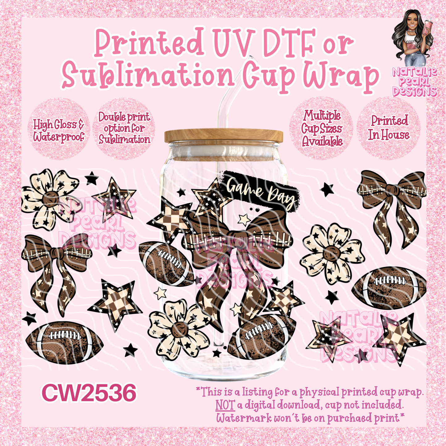 CW2536 UV DTF/SUB Cup Wraps