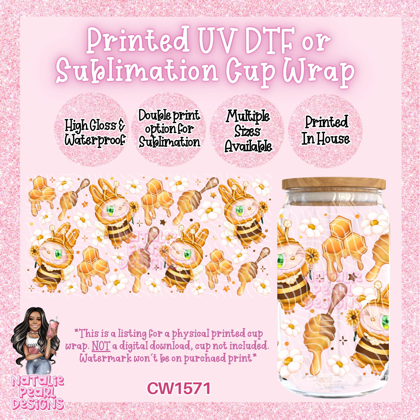 CW1571 UV DTF/SUB Cup Wrap