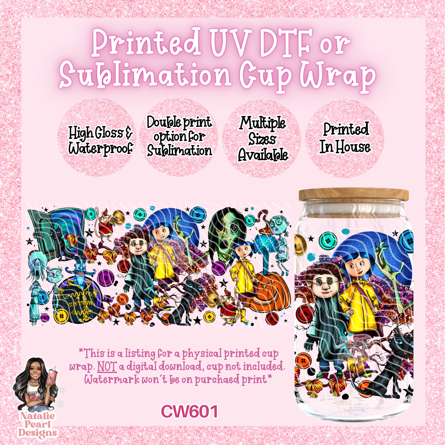 CW601 UV DTF/SUB Cup Wrap