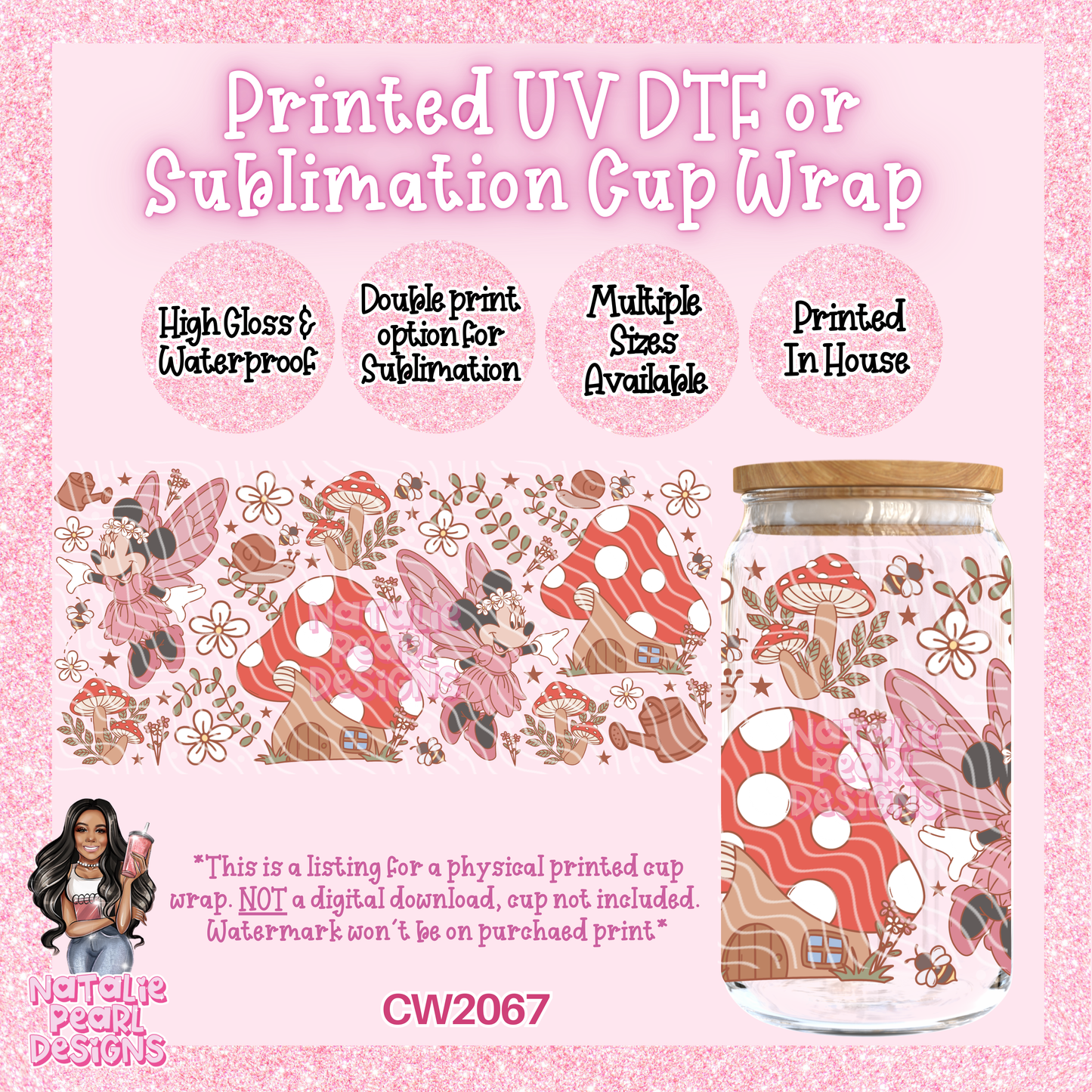CW2067 UV DTF/SUB Cup Wraps