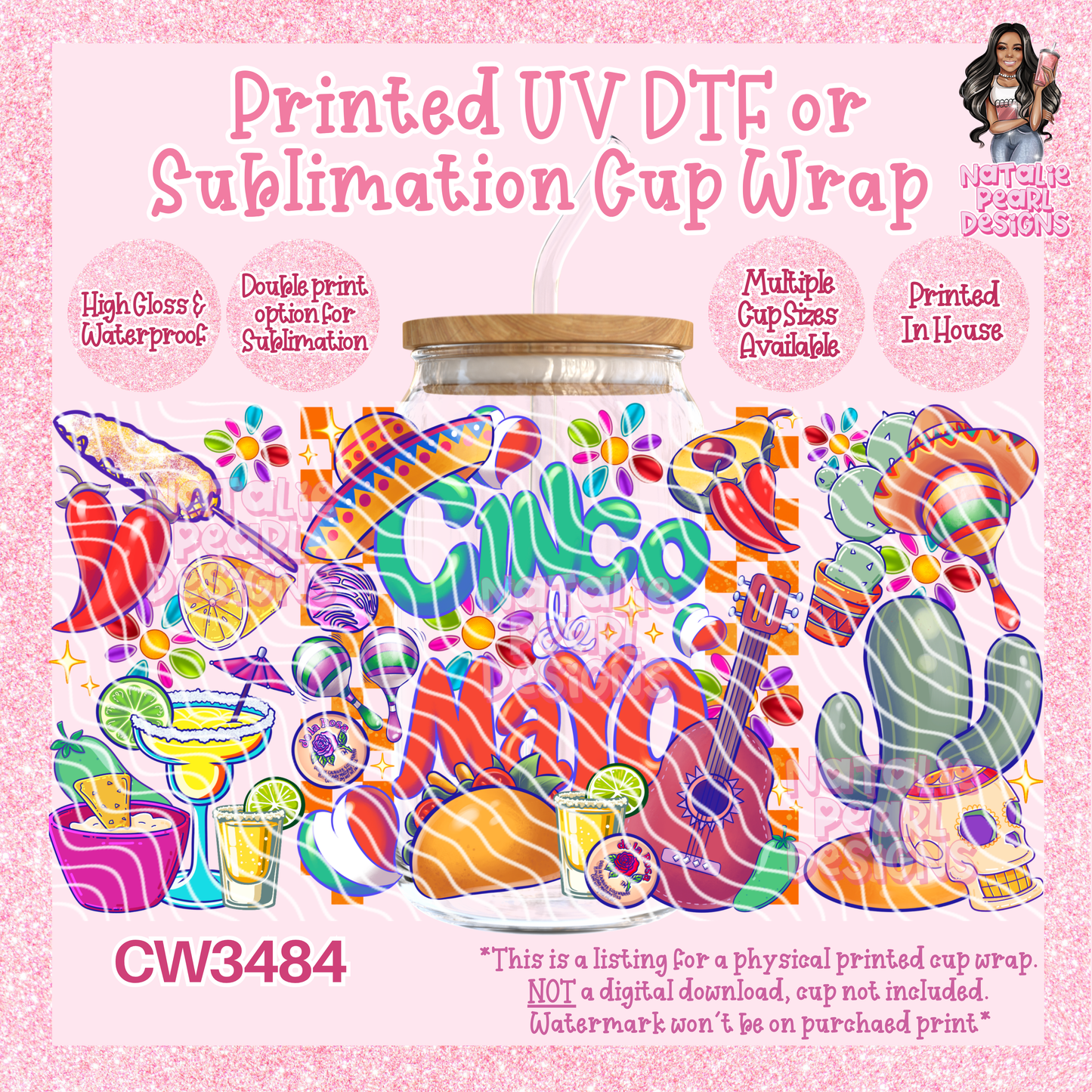 CW3484 UV DTF/SUB Cup Wraps
