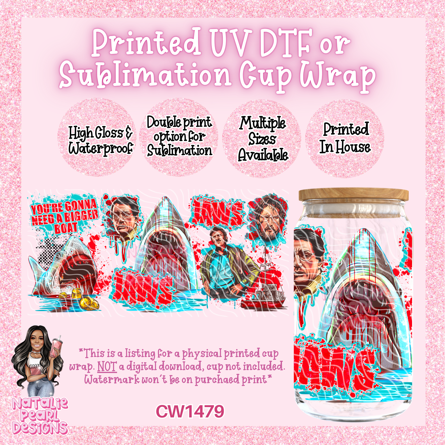 CW1479 UV DTF/SUB Cup Wrap