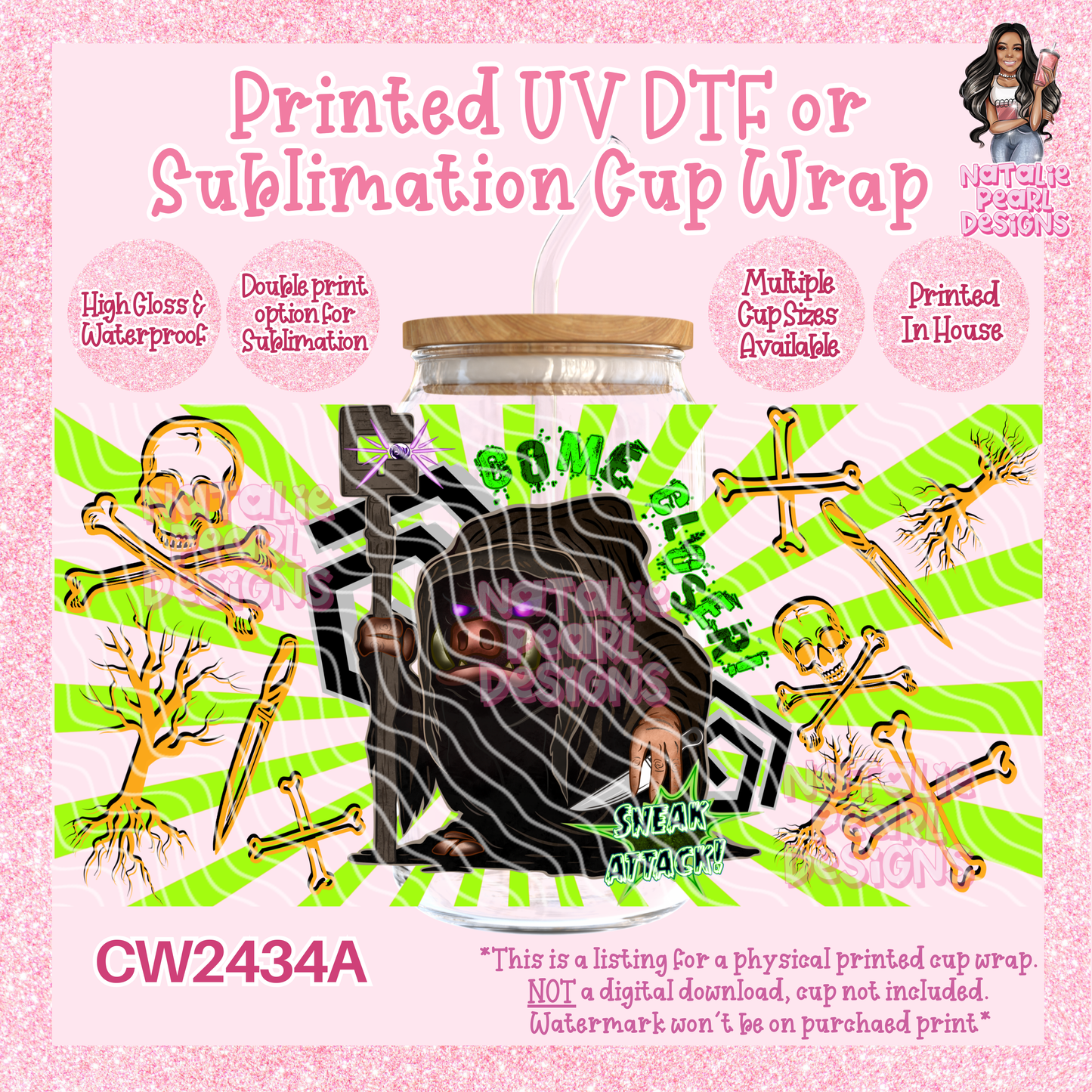 CW2434A UV DTF/SUB Cup Wraps