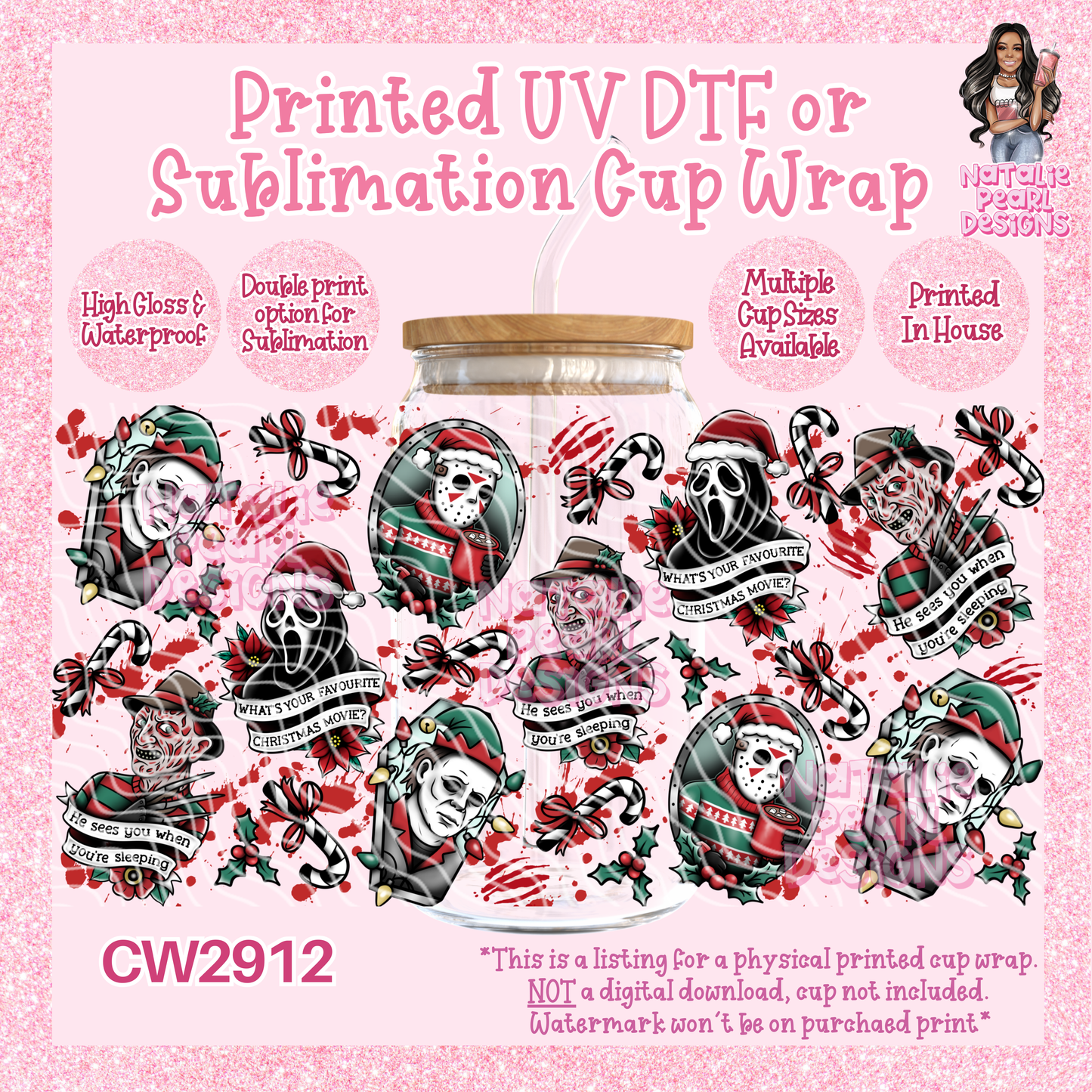 CW2912 UV DTF/SUB Cup Wraps
