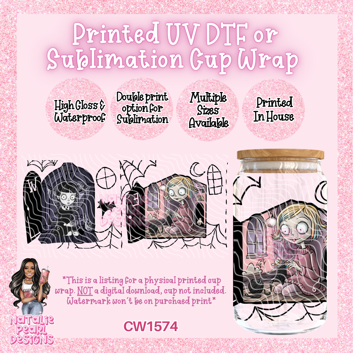 CW1574 UV DTF/SUB Cup Wrap