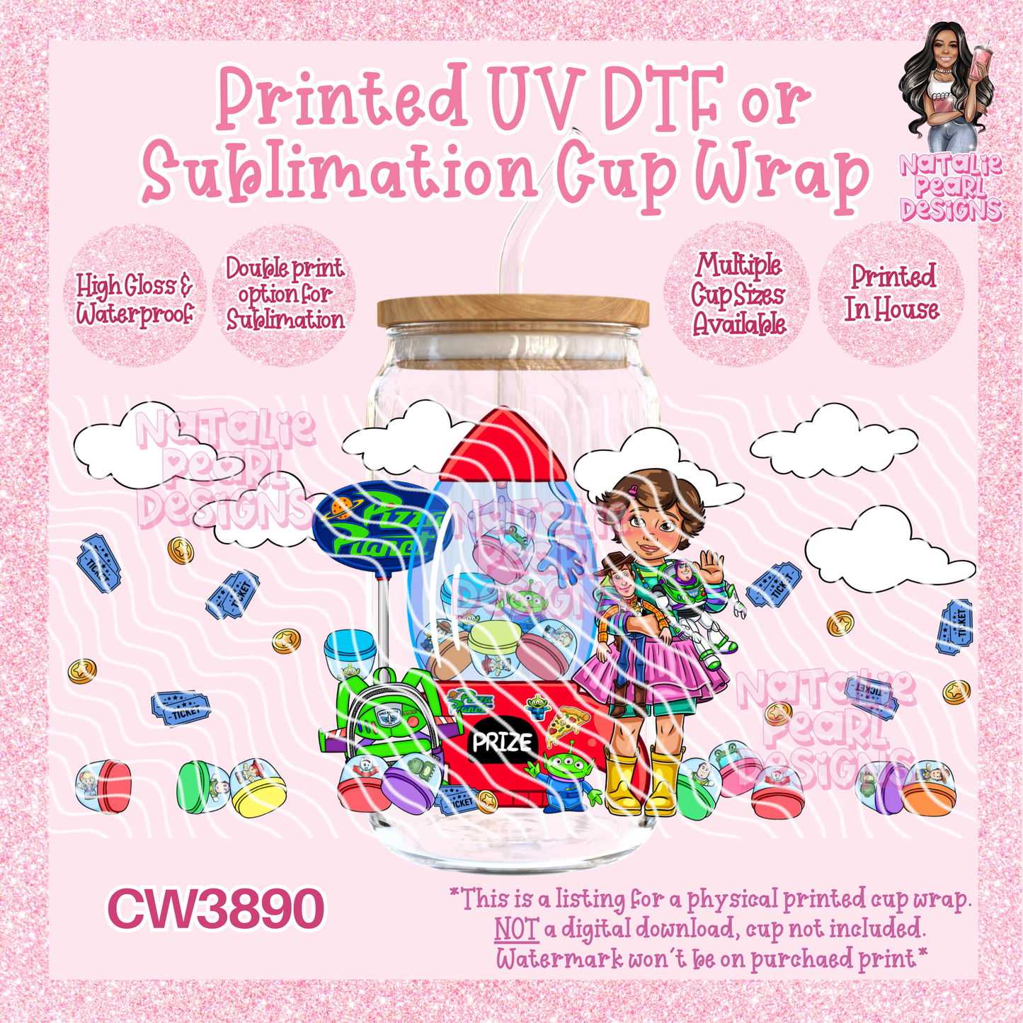 CW3890 UV DTF/SUB Cup Wraps
