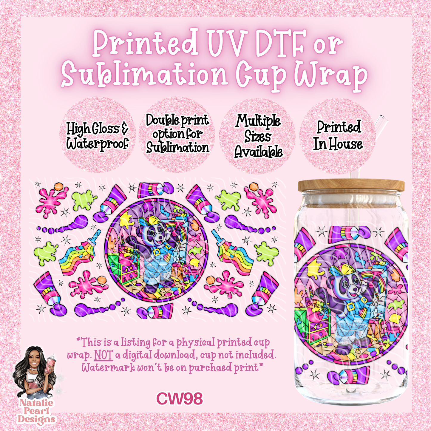 CW98 UV DTF/SUB Cup Wrap