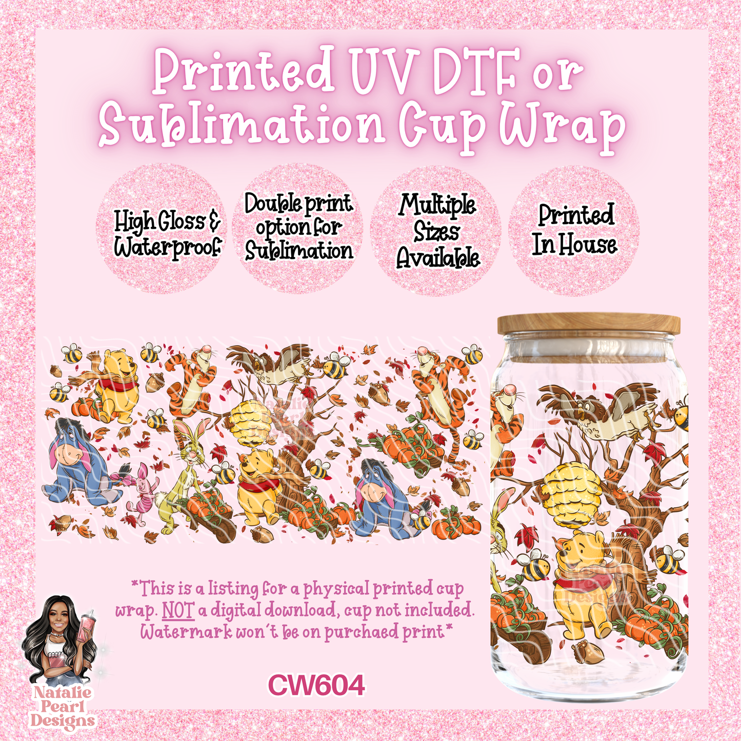 CW604 UV DTF/SUB Cup Wrap