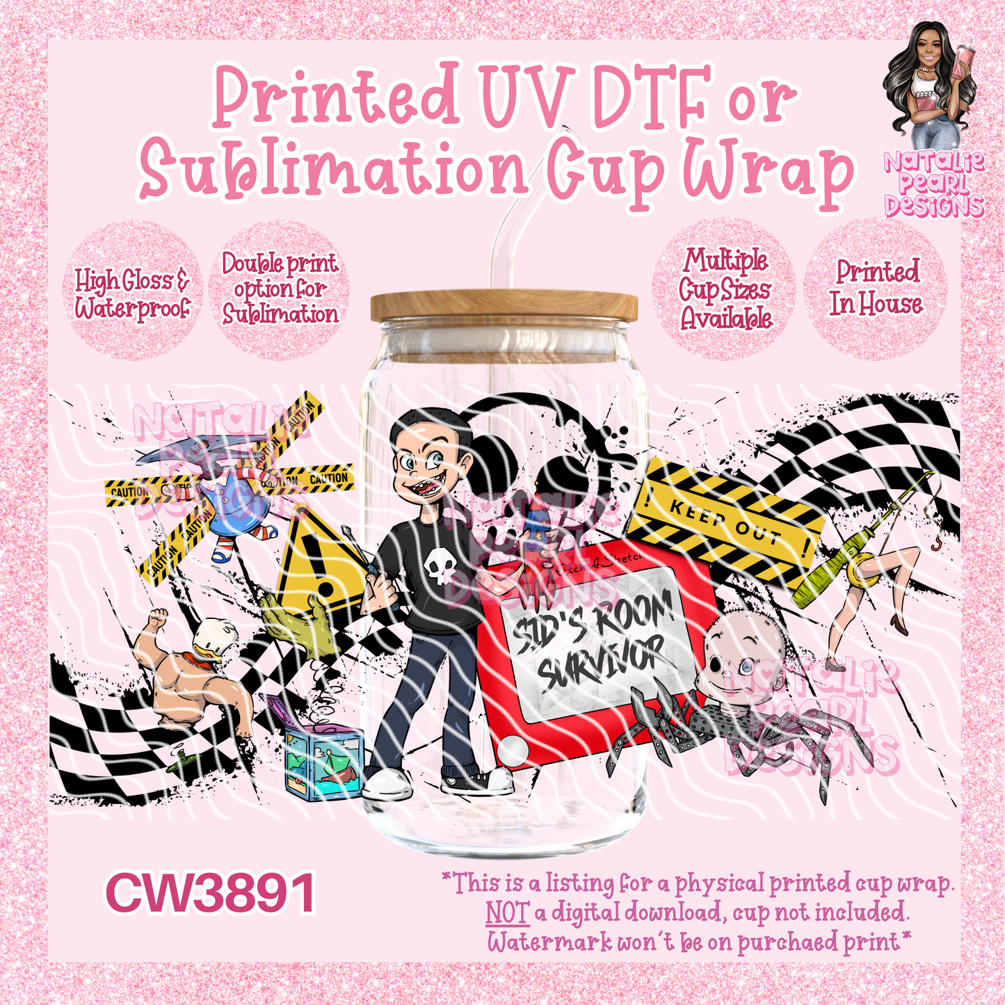 CW3891 UV DTF/SUB Cup Wraps