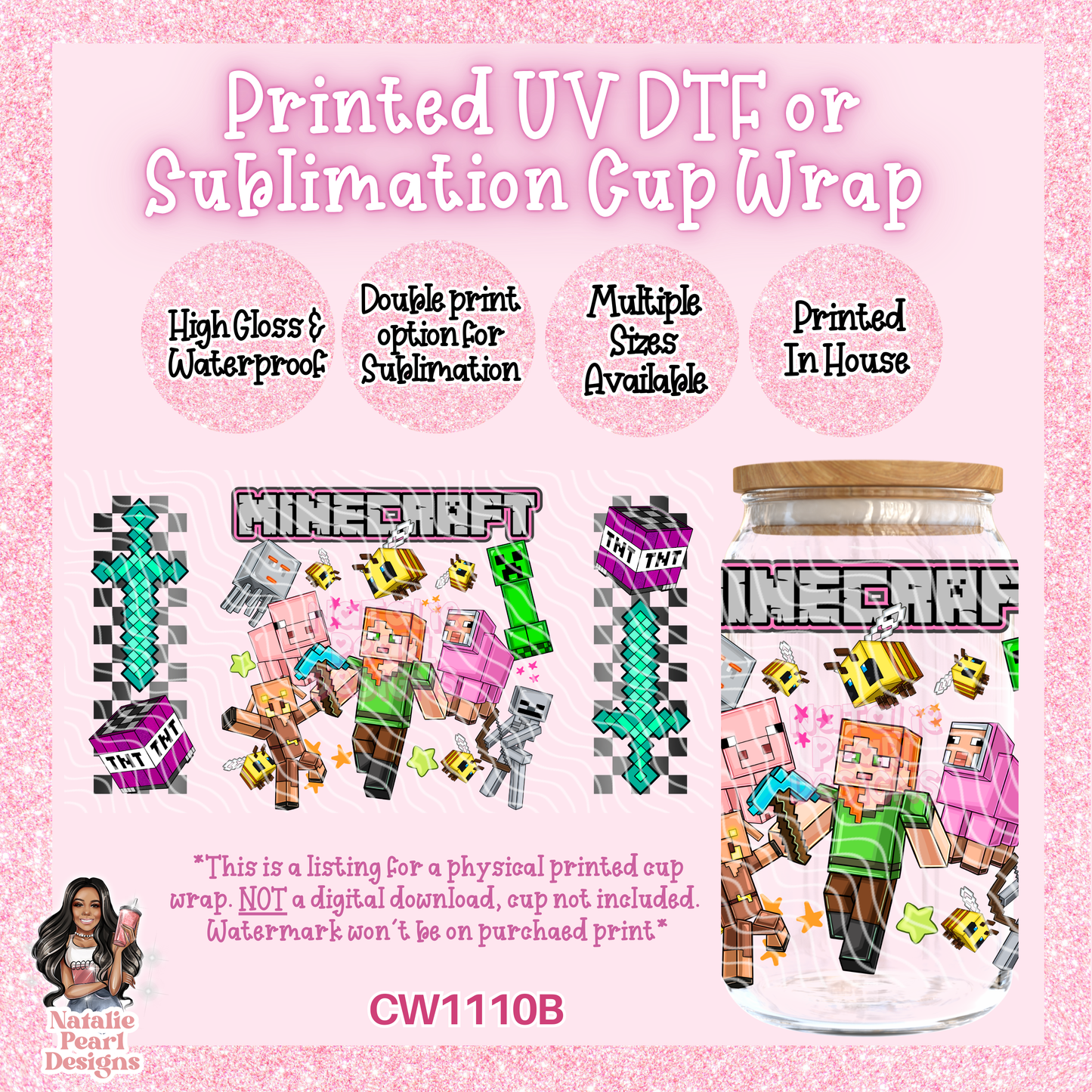 CW1110B UV DTF/SUB Cup Wrap