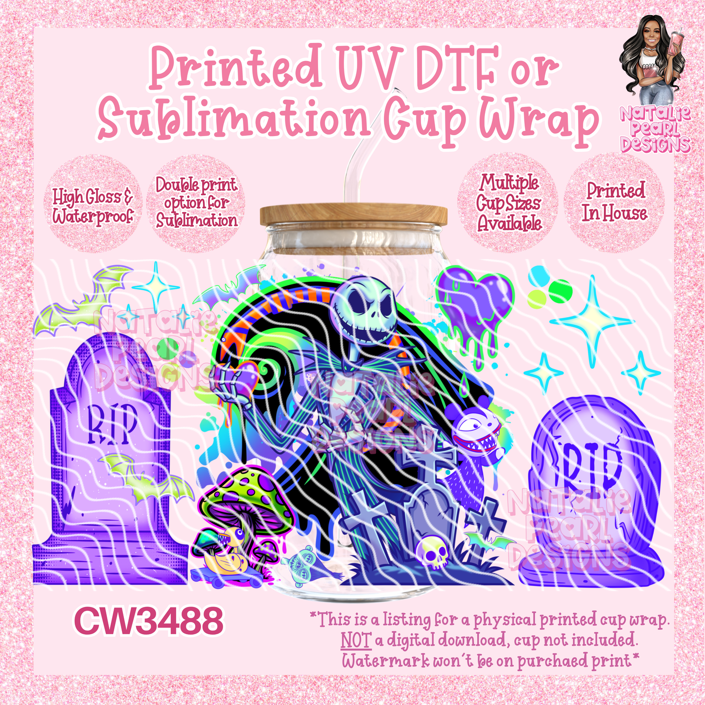 CW3488 UV DTF/SUB Cup Wraps
