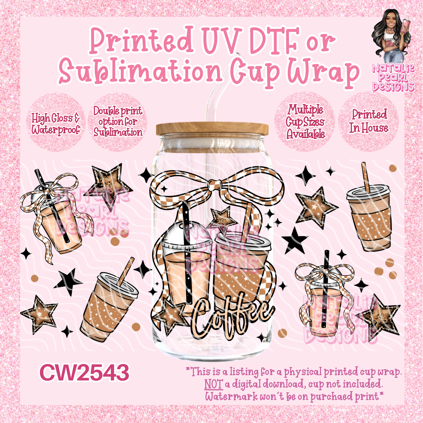 CW2543 UV DTF/SUB Cup Wraps