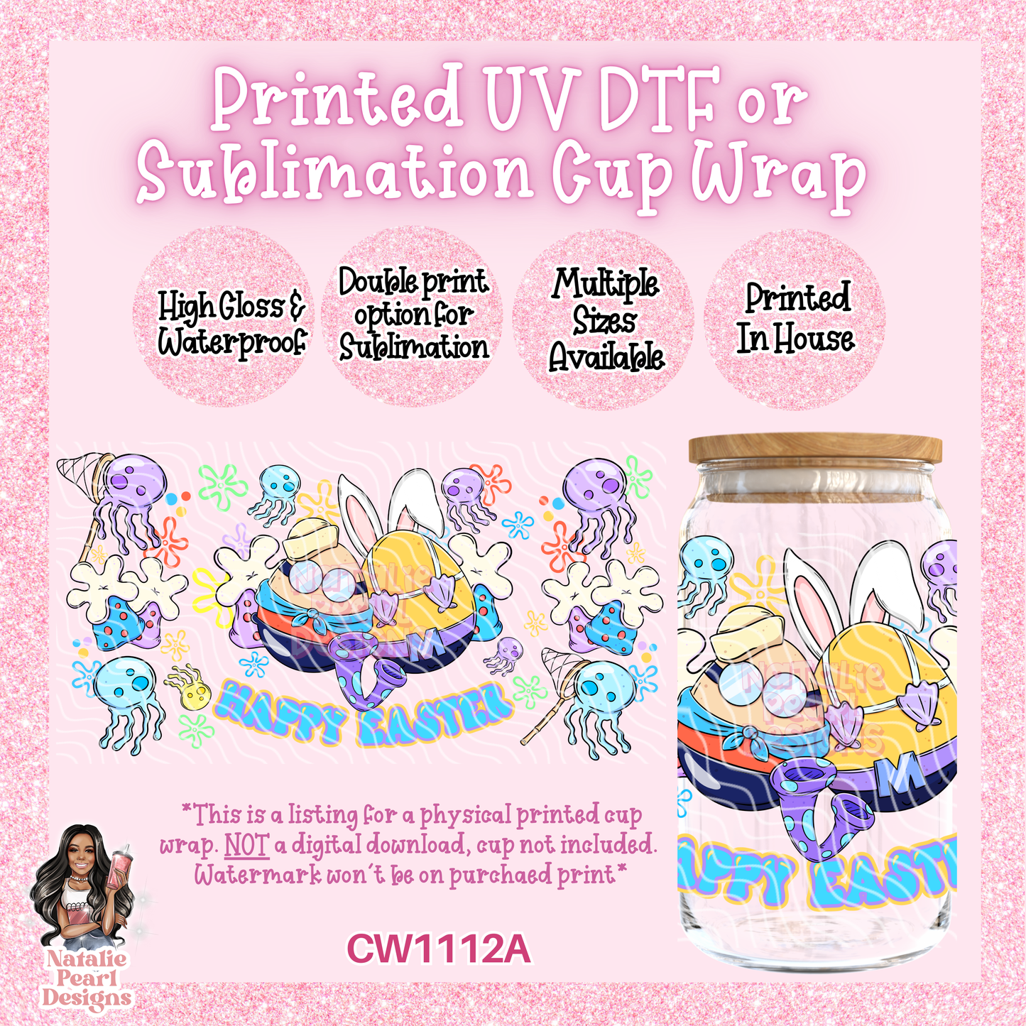 CW1112A UV DTF/SUB Cup Wrap