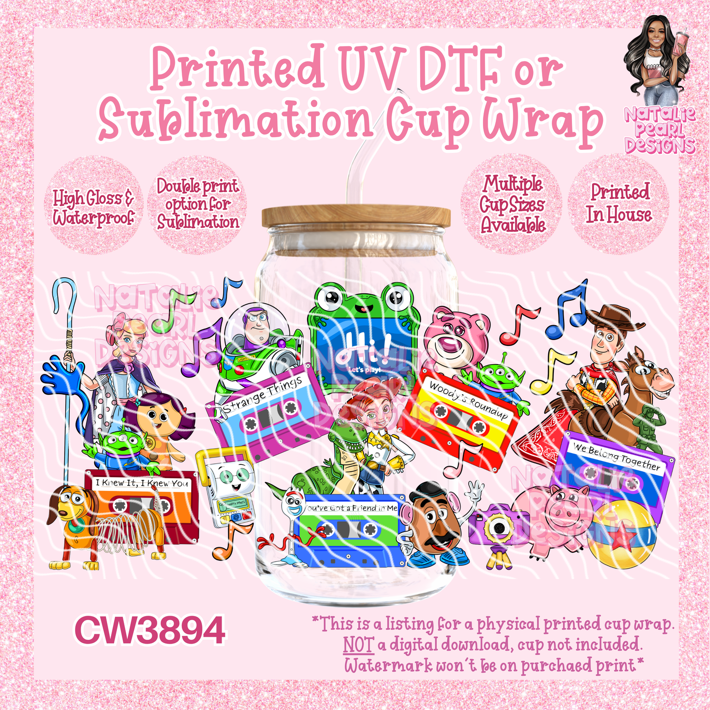 CW3894 UV DTF/SUB Cup Wraps