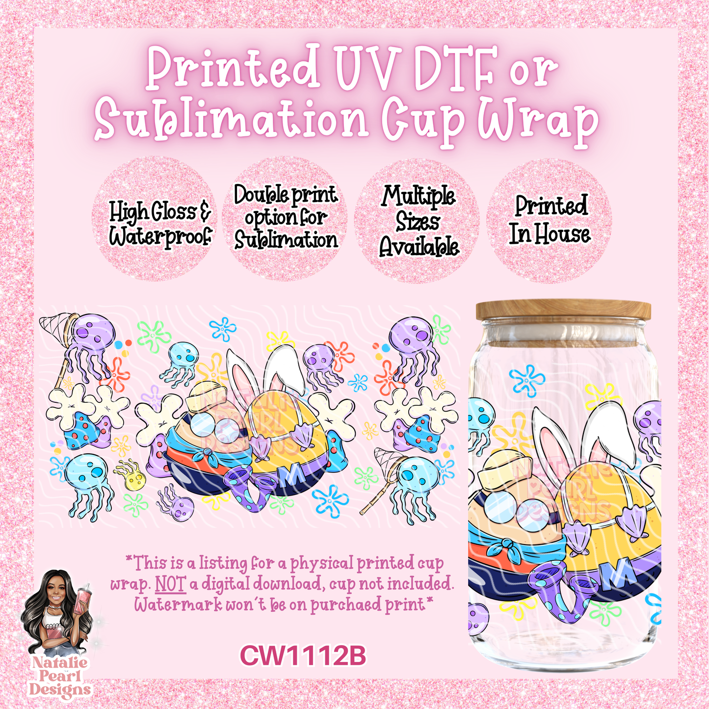 CW1112B UV DTF/SUB Cup Wrap