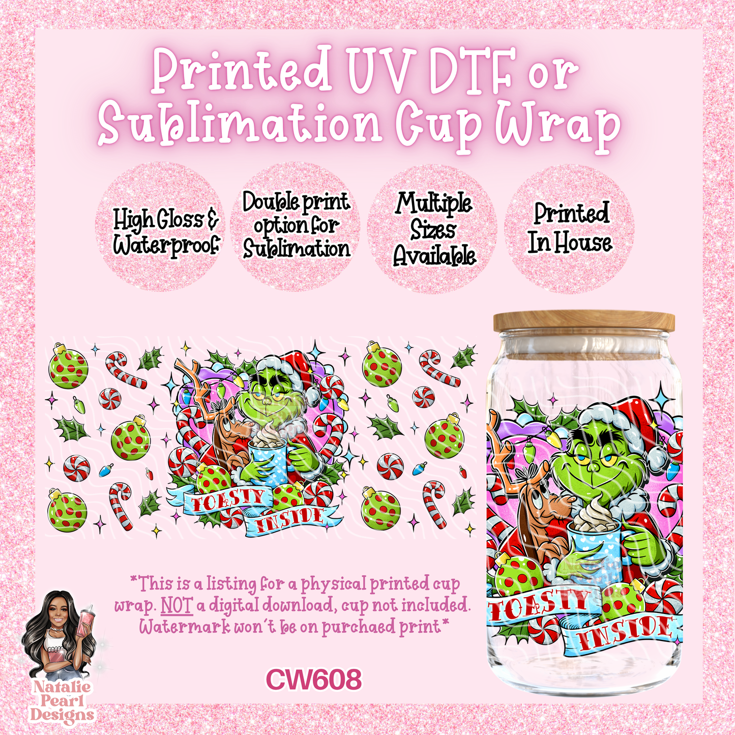 CW608 UV DTF/SUB Cup Wrap