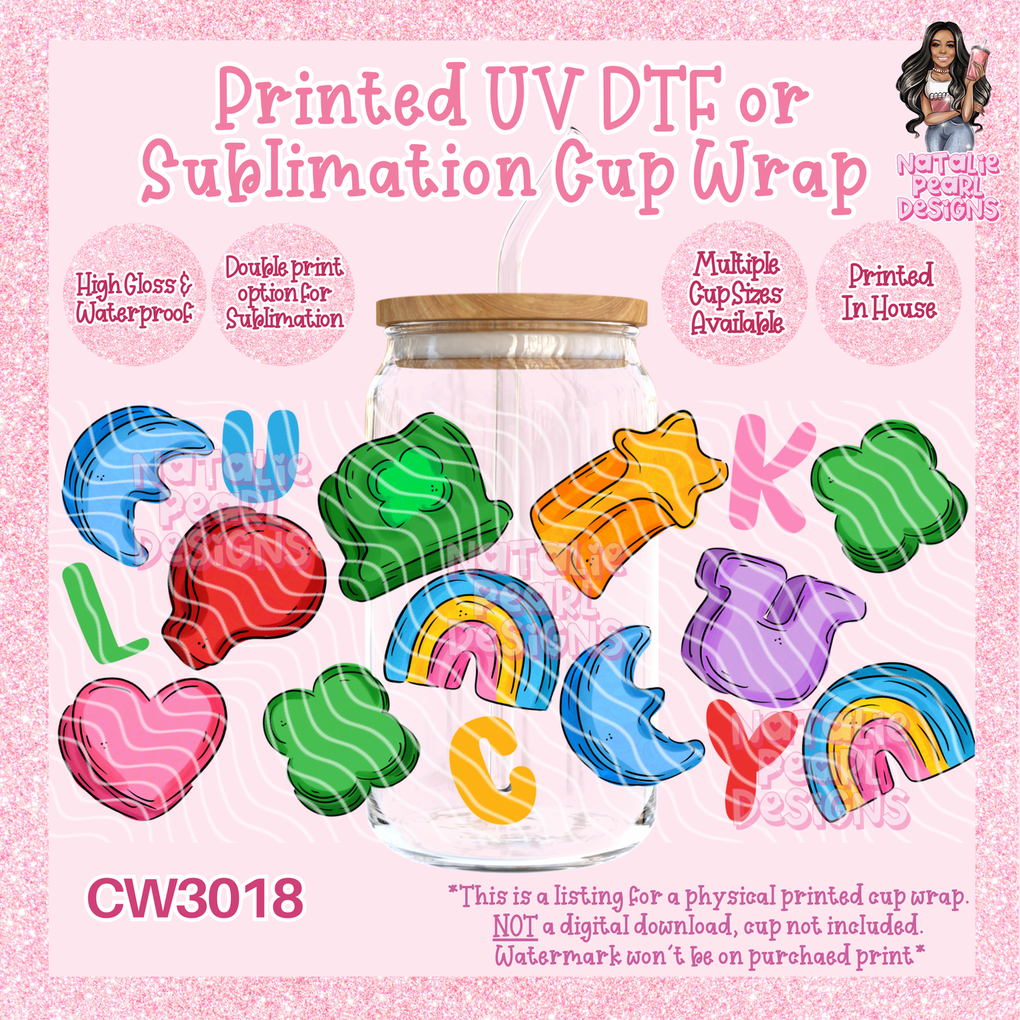 CW3018 UV DTF/SUB Cup Wraps